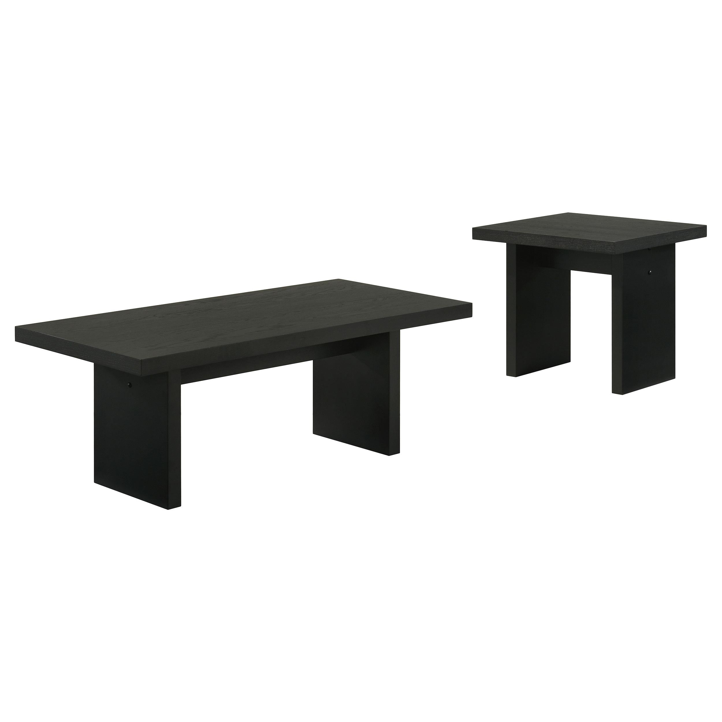Decker Square Occasional Side End Table Black-