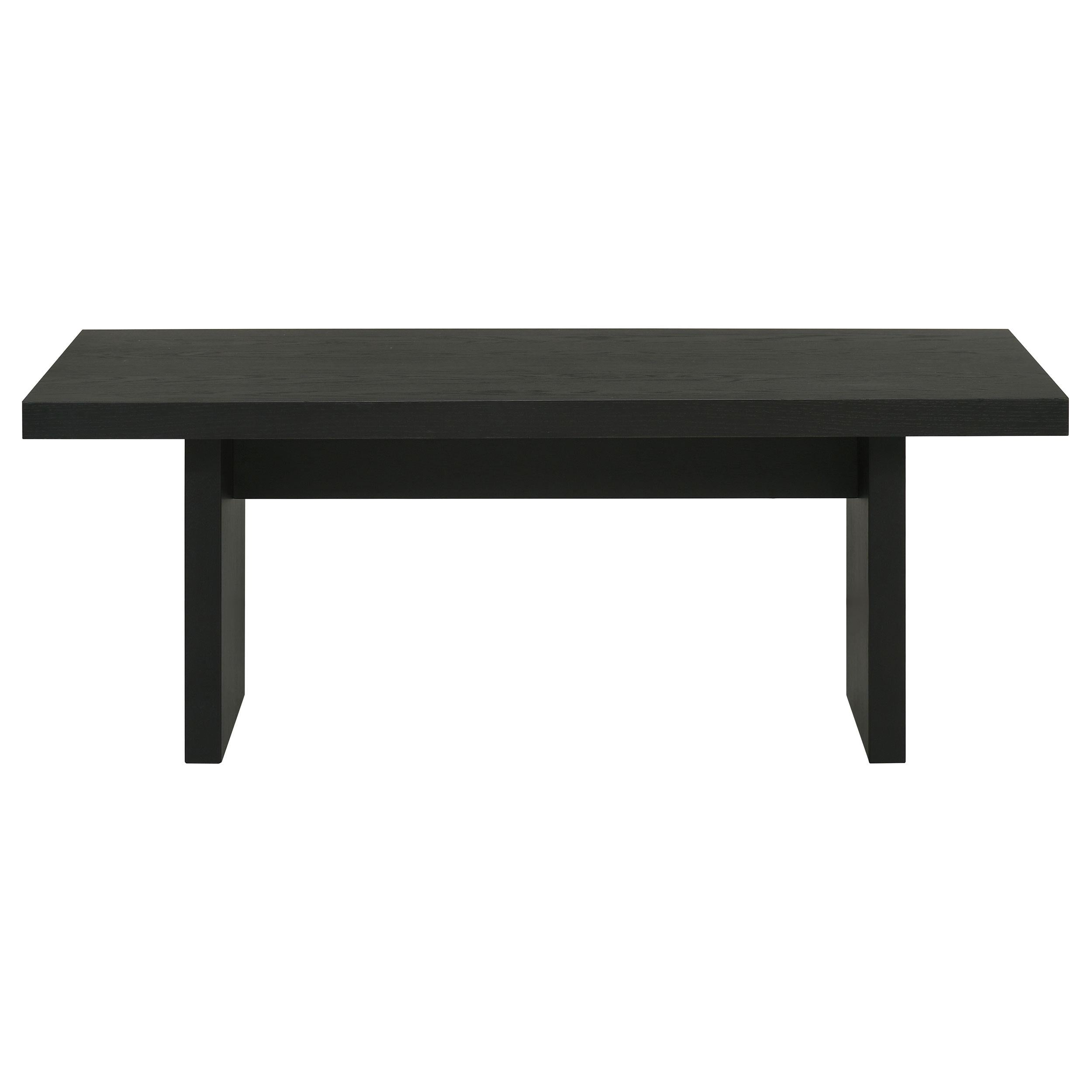 Decker 47-Inch Rectangular Cocktail Coffee Table Black-