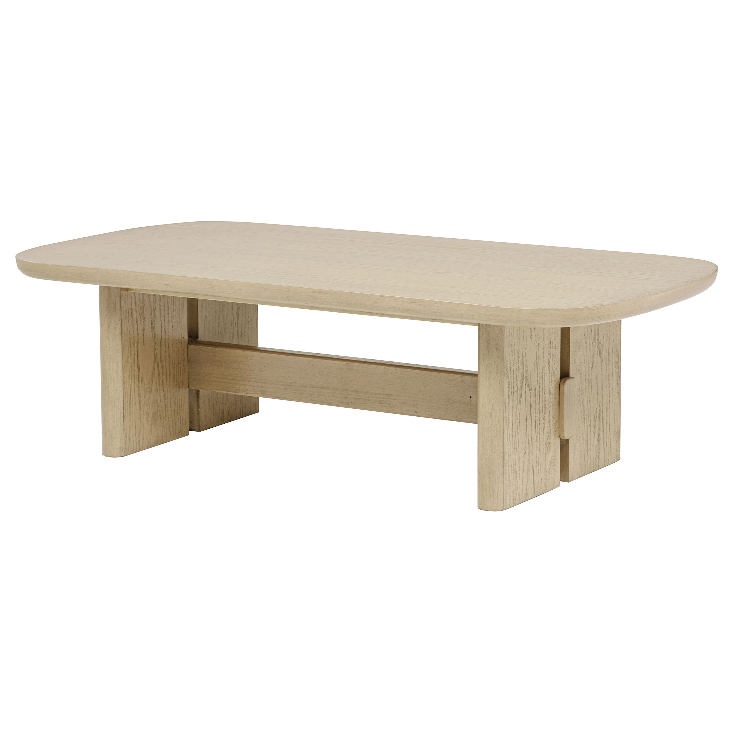 Kailani Coastal Rectangular Cocktail Coffee Table Beige Oak-
