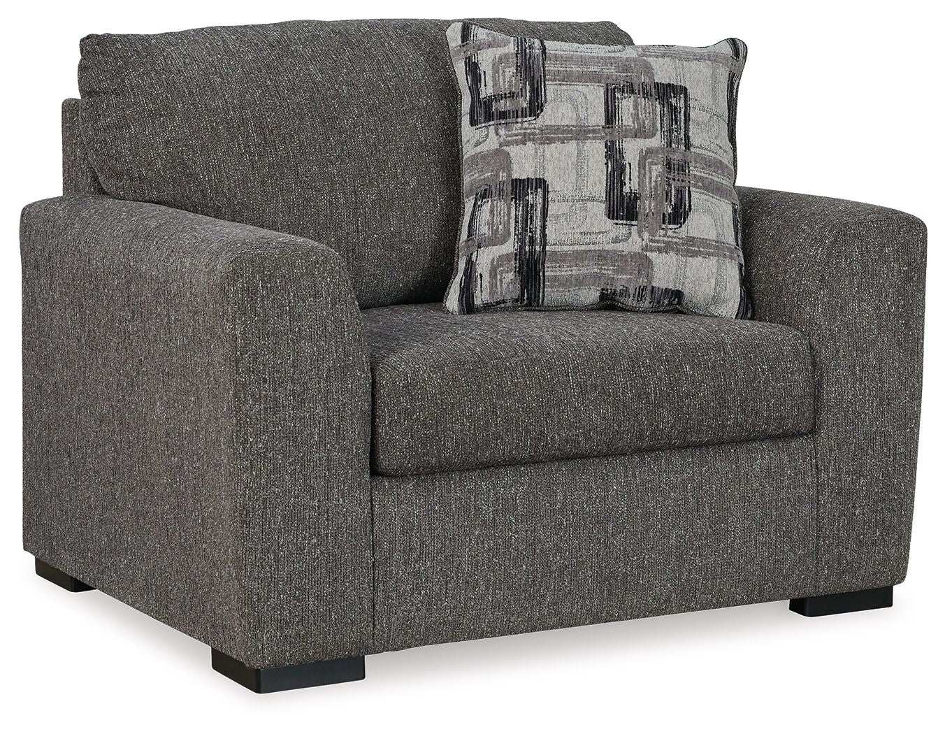 Gardiner - Chair And A Half - Pewter - Best Buy Furniture