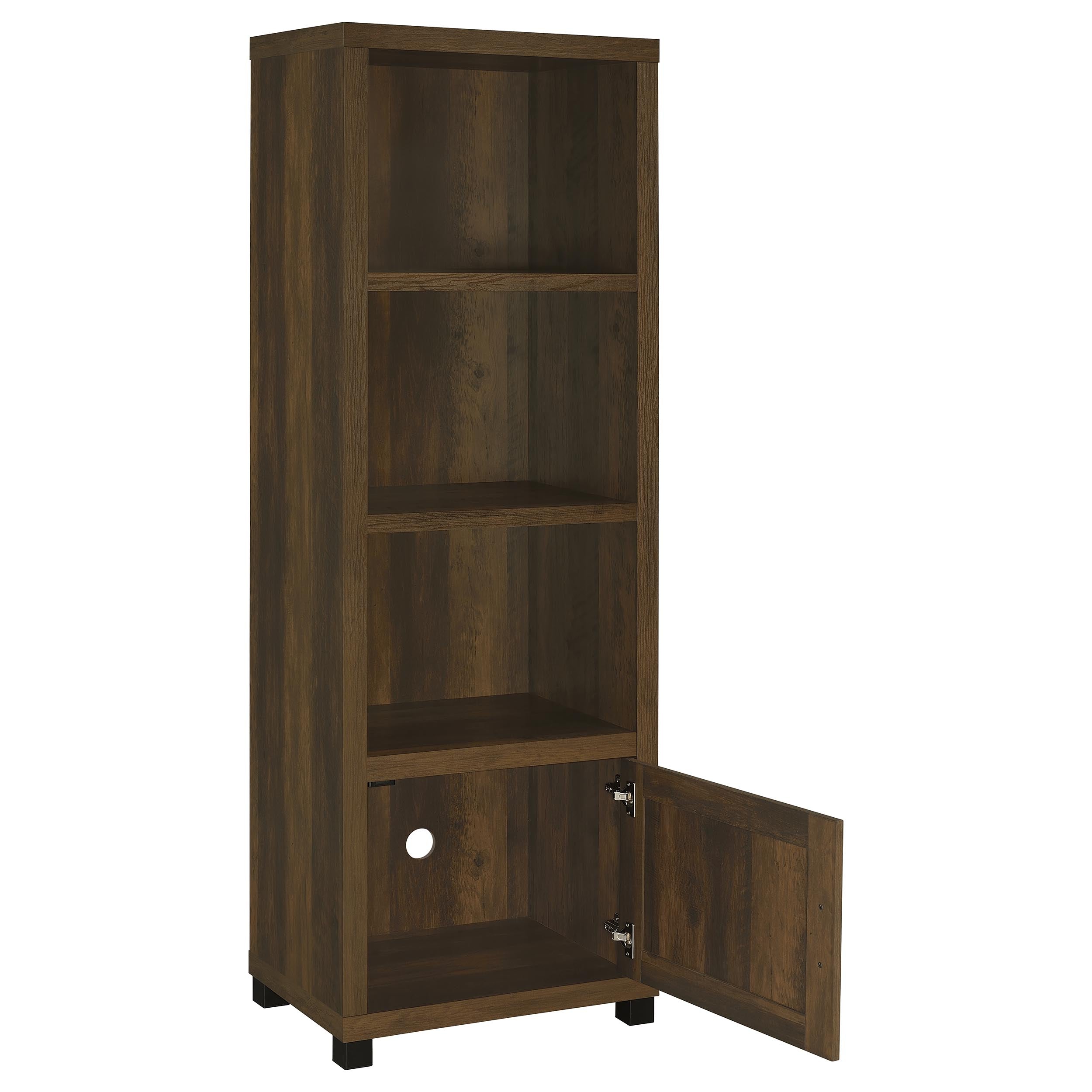 Sachin 3-shelf Engineered Wood Media Tower Dark Pine-