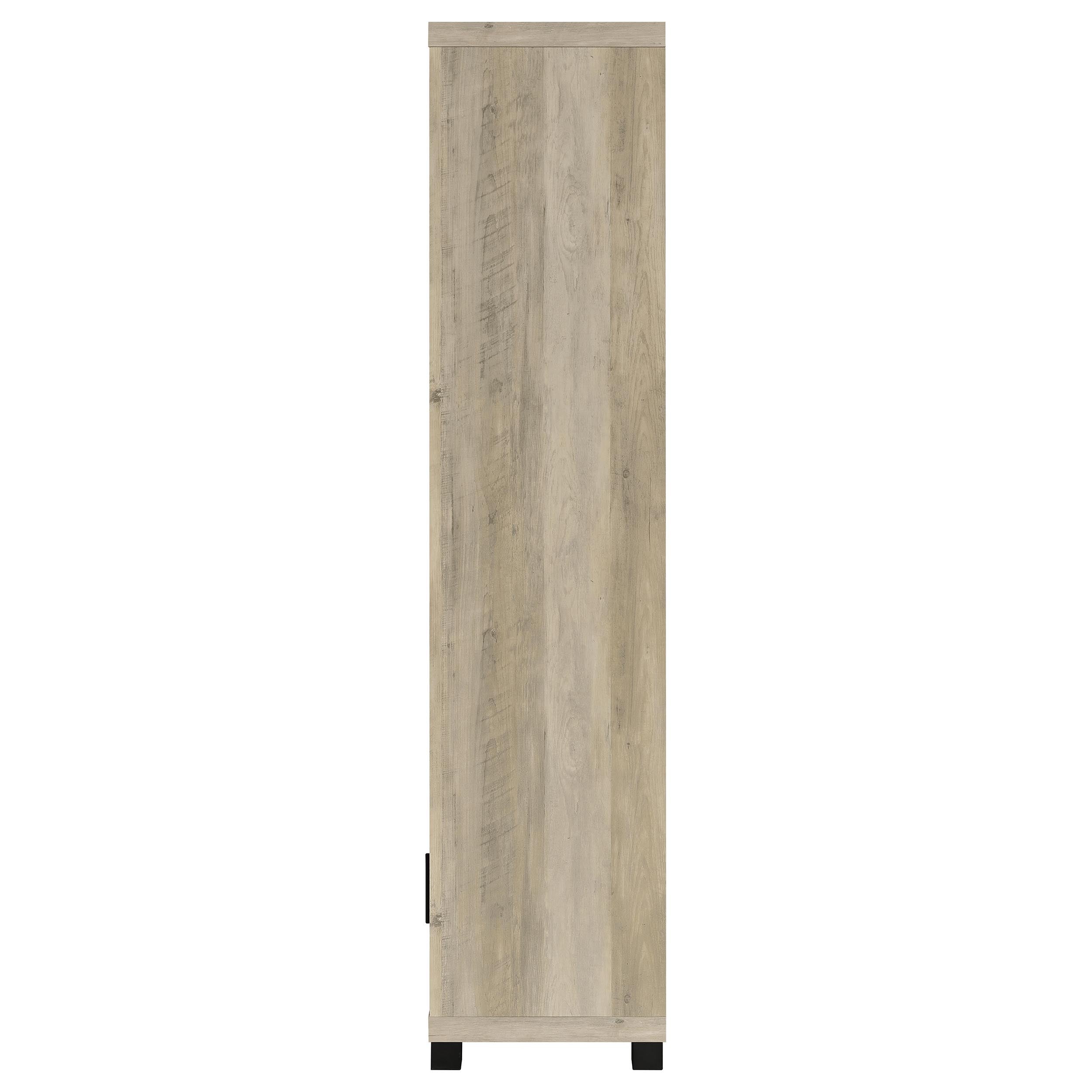 Sachin 3-shelf Engineered Wood Media Tower Distressed Pine-