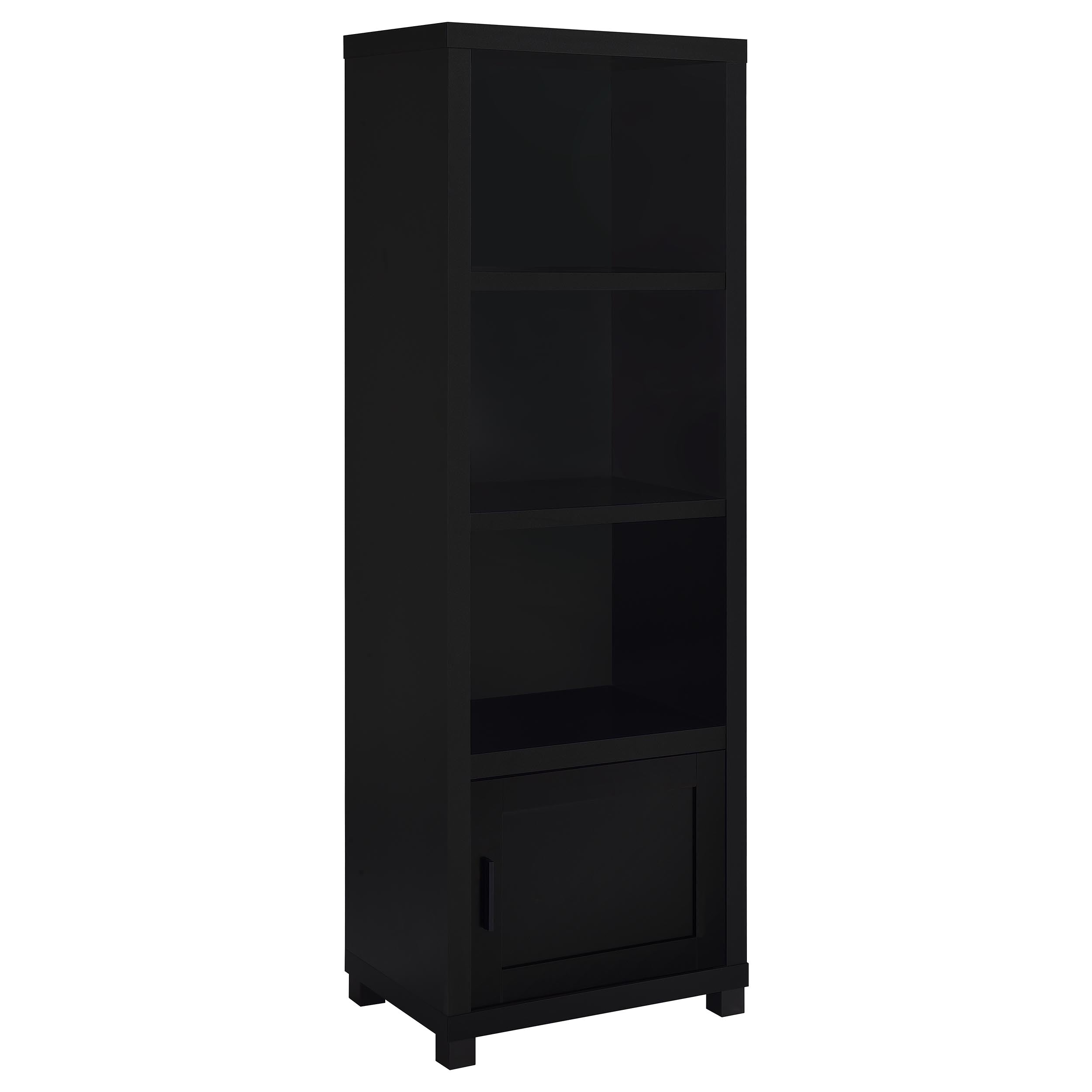 Jupiter 3-shelf Engineered Wood Media Tower Black-