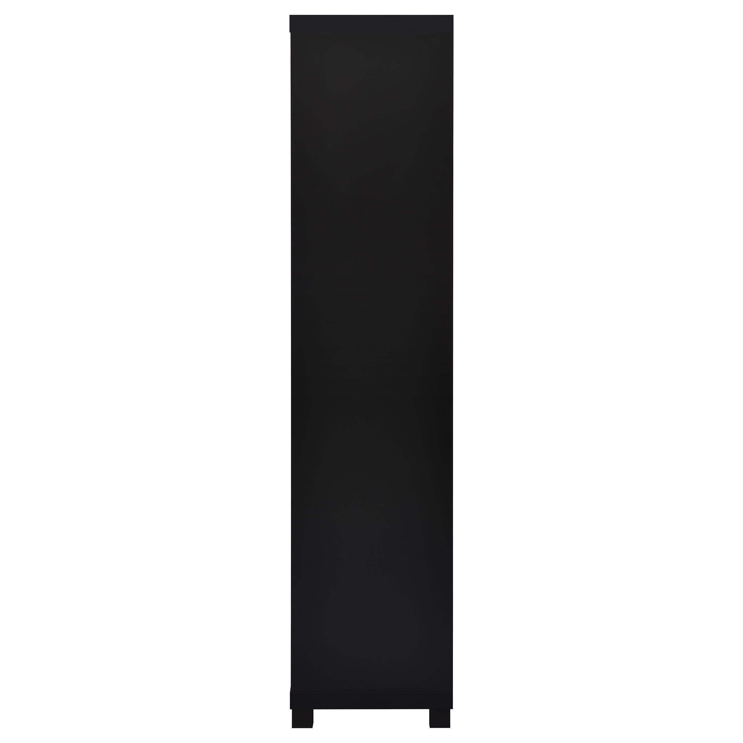 Jupiter 3-shelf Engineered Wood Media Tower Black-
