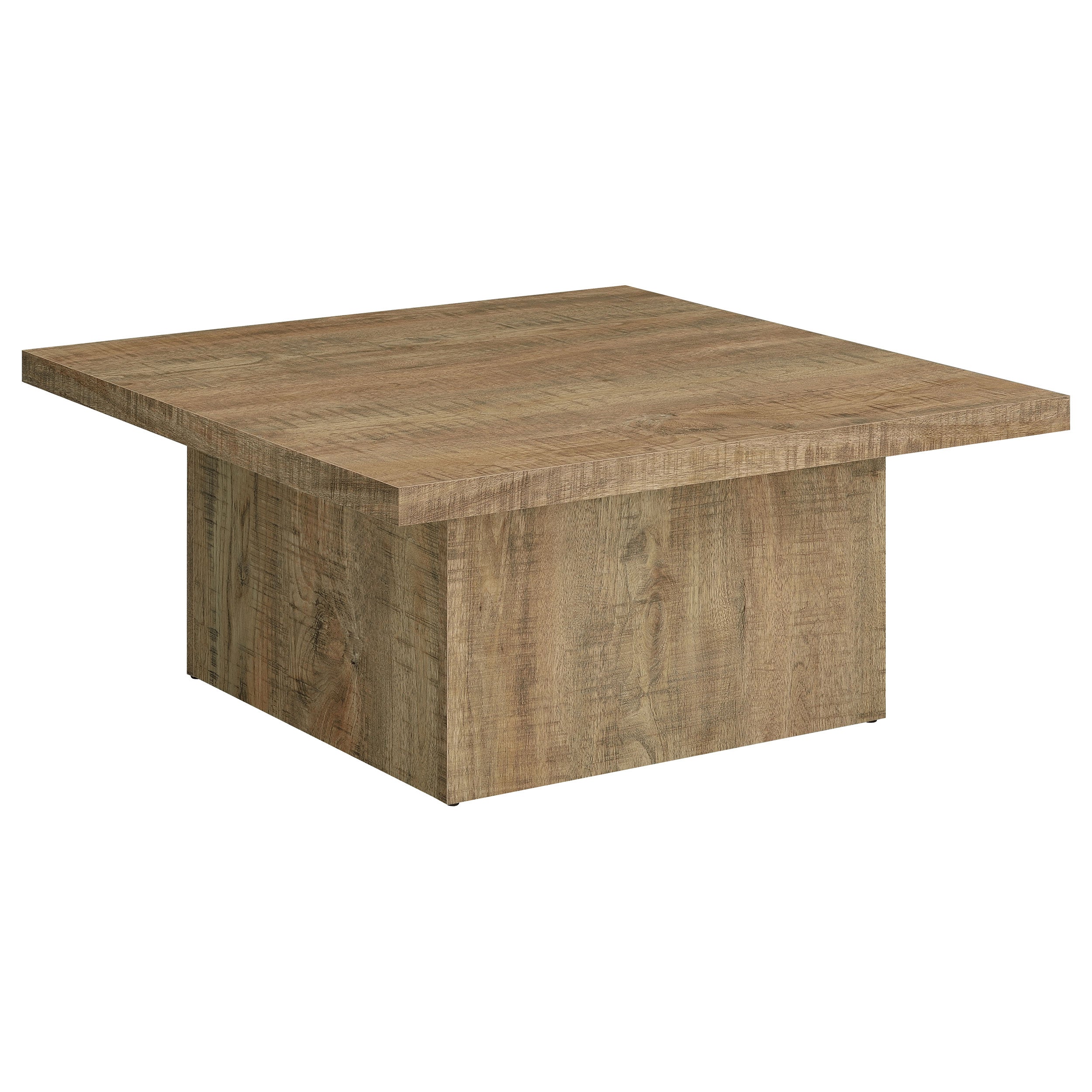 Devar Square Engineered Wood Coffee Table Mango Brown-