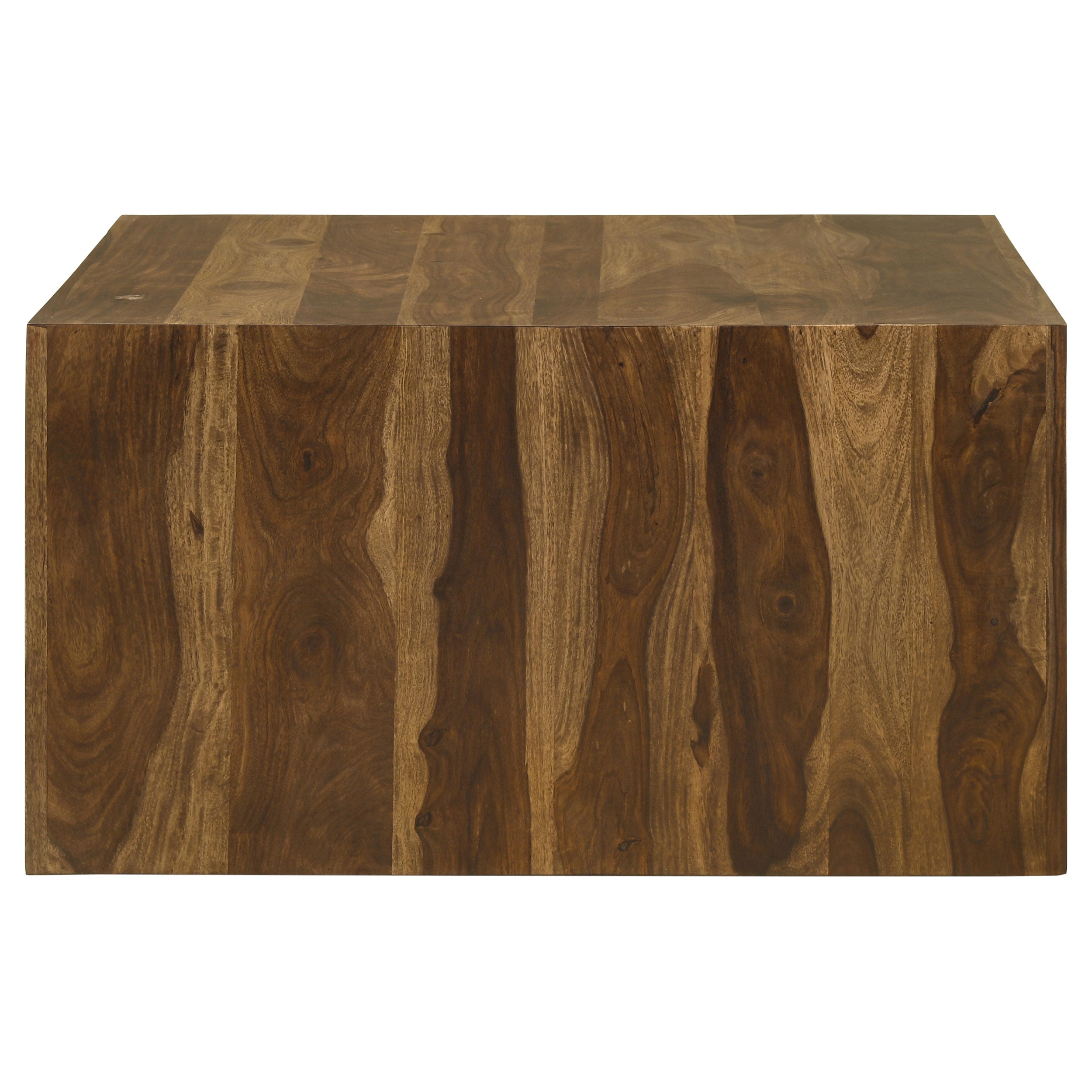 Odilia Square Solid Wood Coffee Table Auburn-