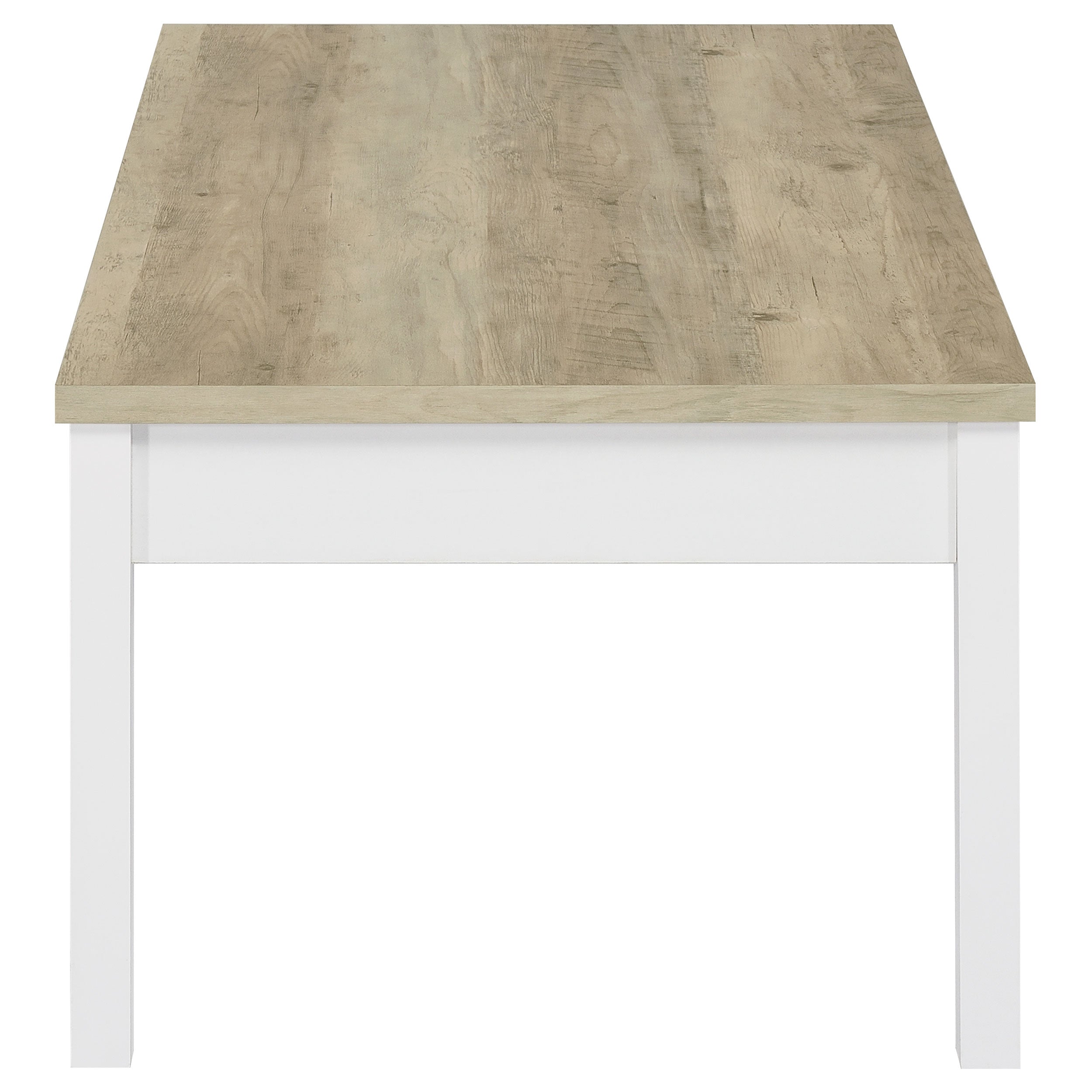 Stacie 3-piece Coffee Table Set Distressed Pine and White-