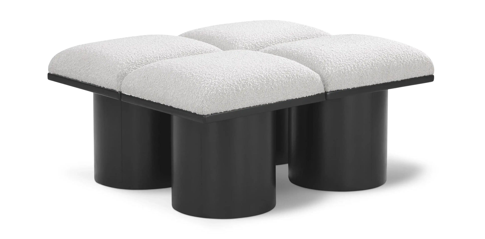Pavilion - 4 Piece Modular Bench With Black Base - Best Buy Furniture