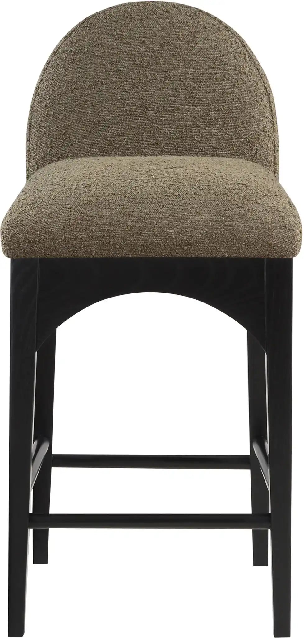 Waldorf - Boucle Stool With Black Legs