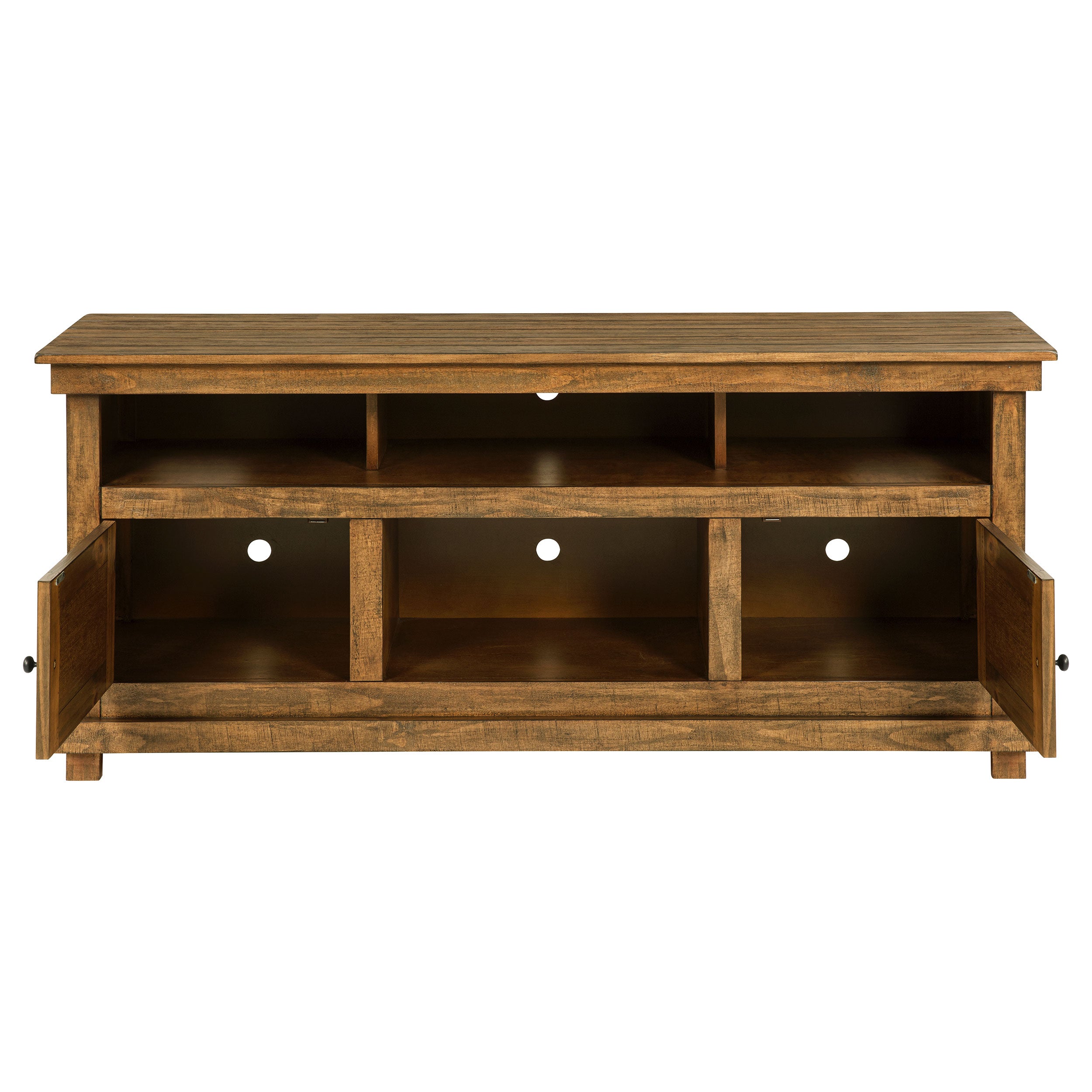Payne 60-inch TV Stand Media Console Distressed Brown-