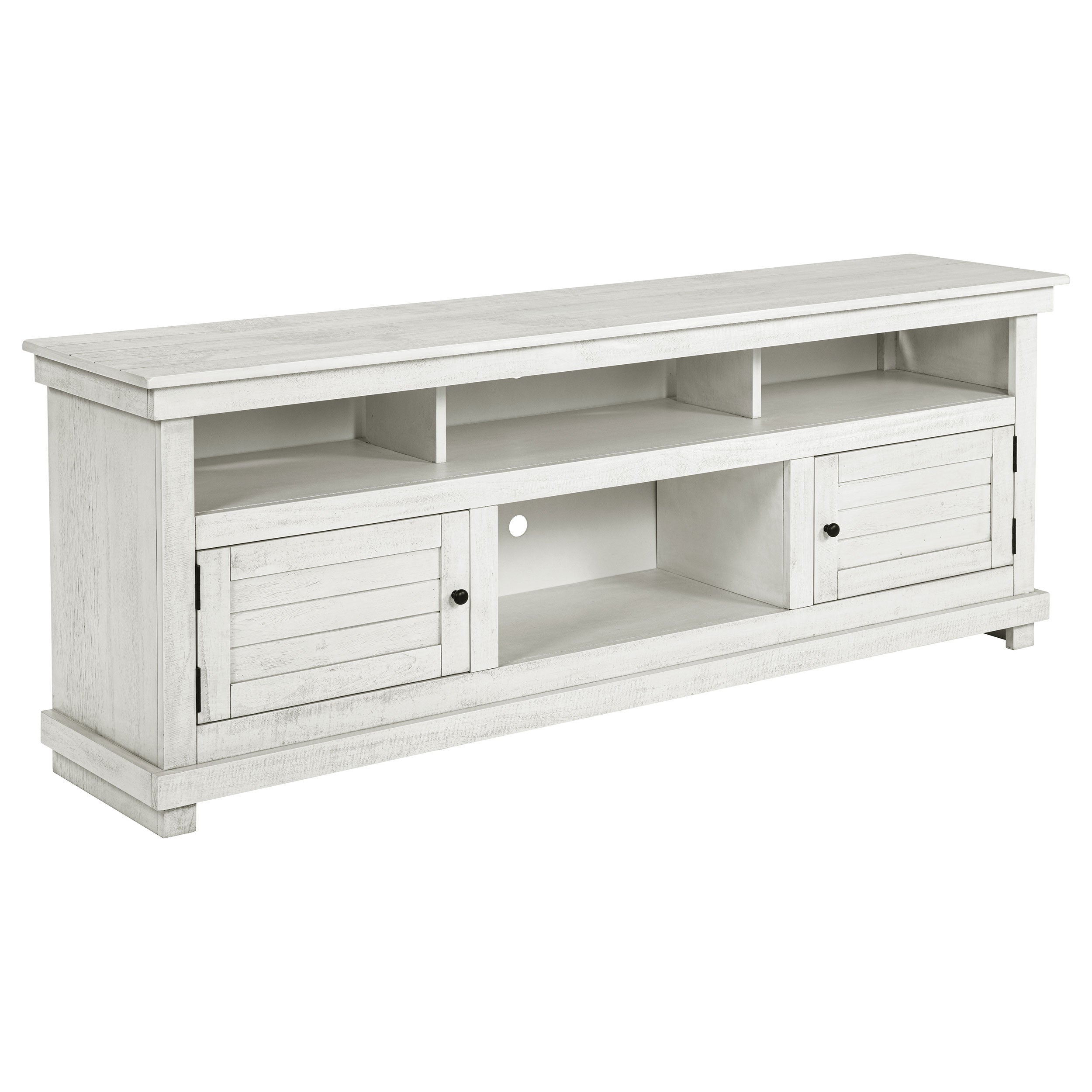 Payne 70-inch TV Stand Media Console Distressed White-