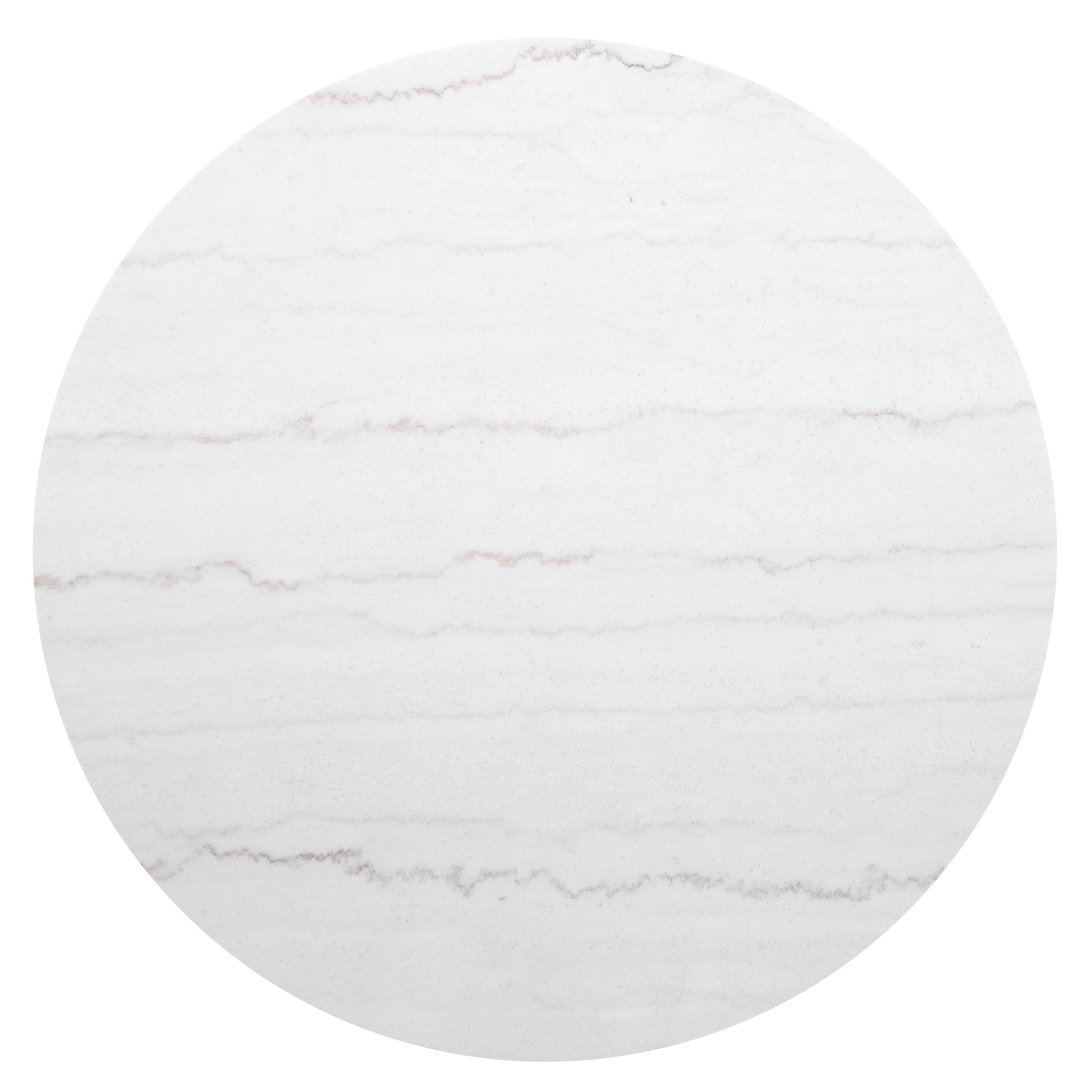 Jason Round White Marble Top Coffee Table Charcoal-