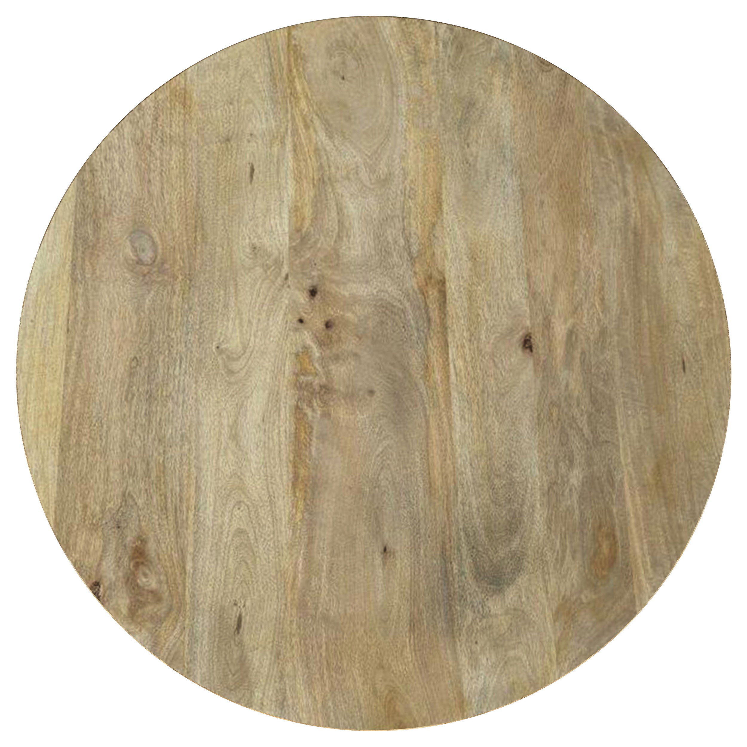 Touhy Round Solid Wood Cocktail Coffee Table Natural Mango-