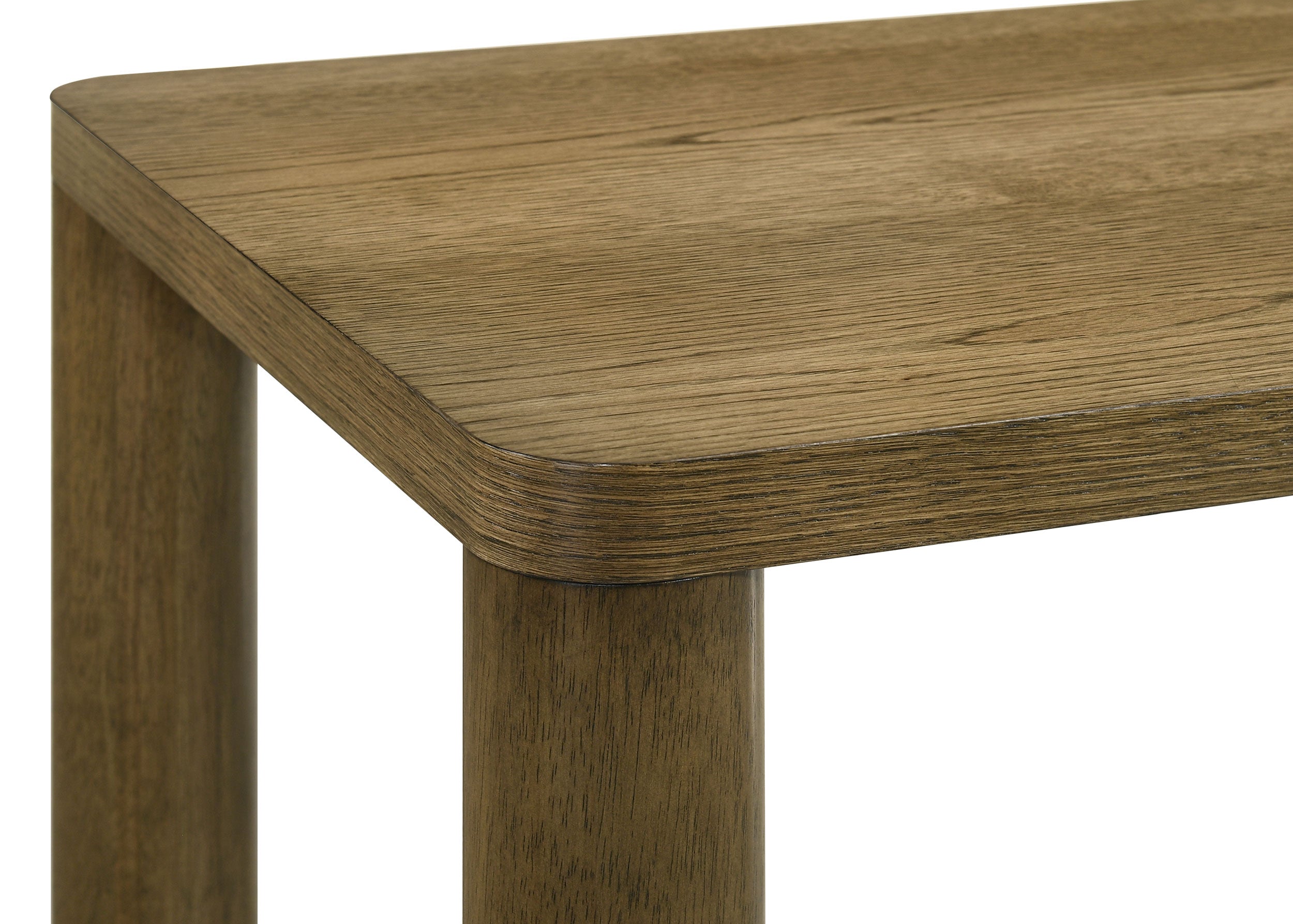 Castlewood Engineered Wood Accent Side End Table Brown Oak-