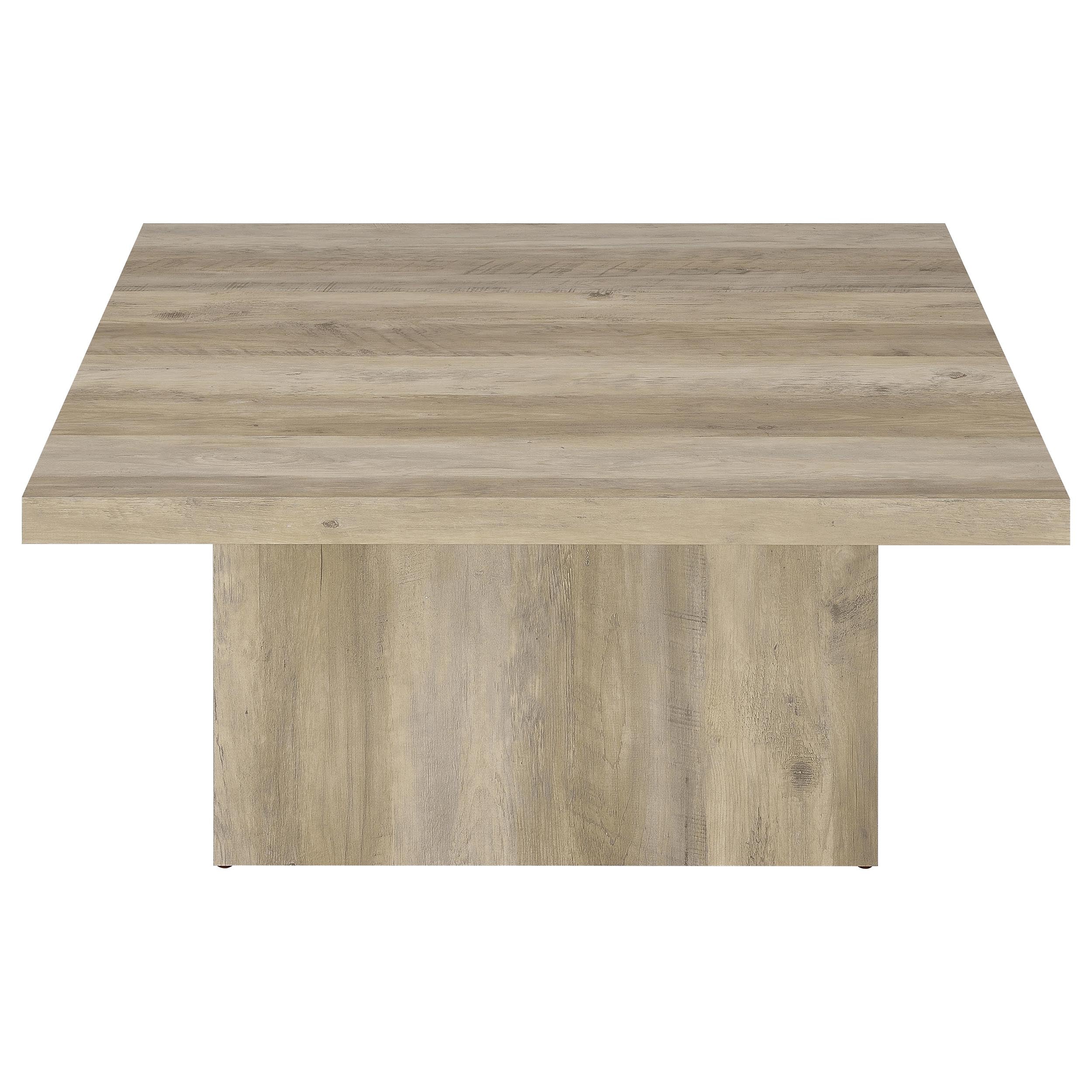 Devar Square Engineered Wood Coffee Table Distressed Pine-