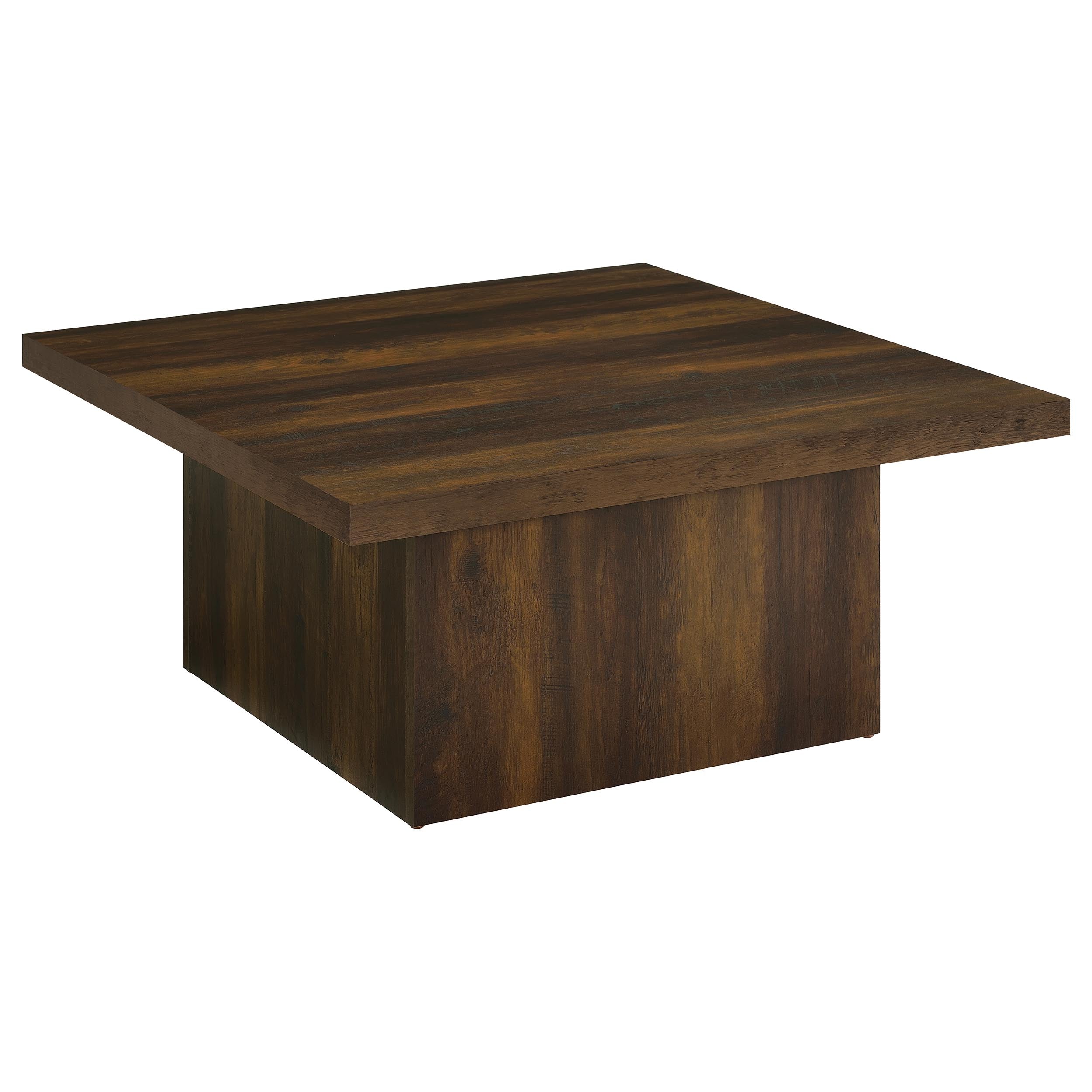 Devar Square Engineered Wood Cocktail Coffee Table Dark Pine-