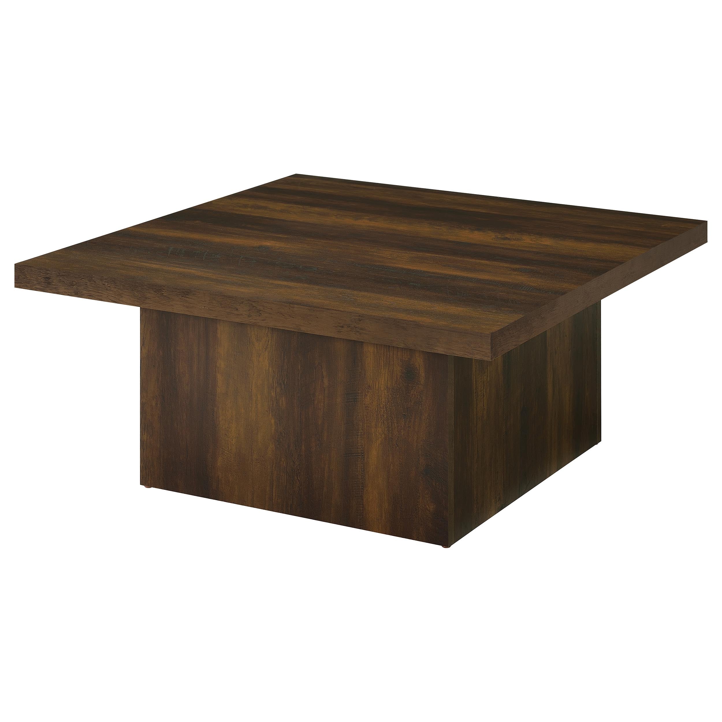 Devar Square Engineered Wood Cocktail Coffee Table Dark Pine-