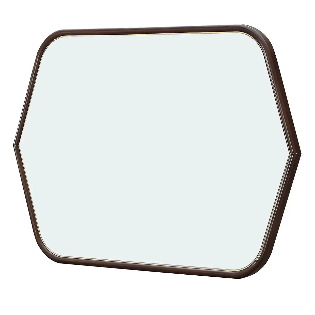 Houston - Wall Mirror - Walnut - Best Buy Furniture