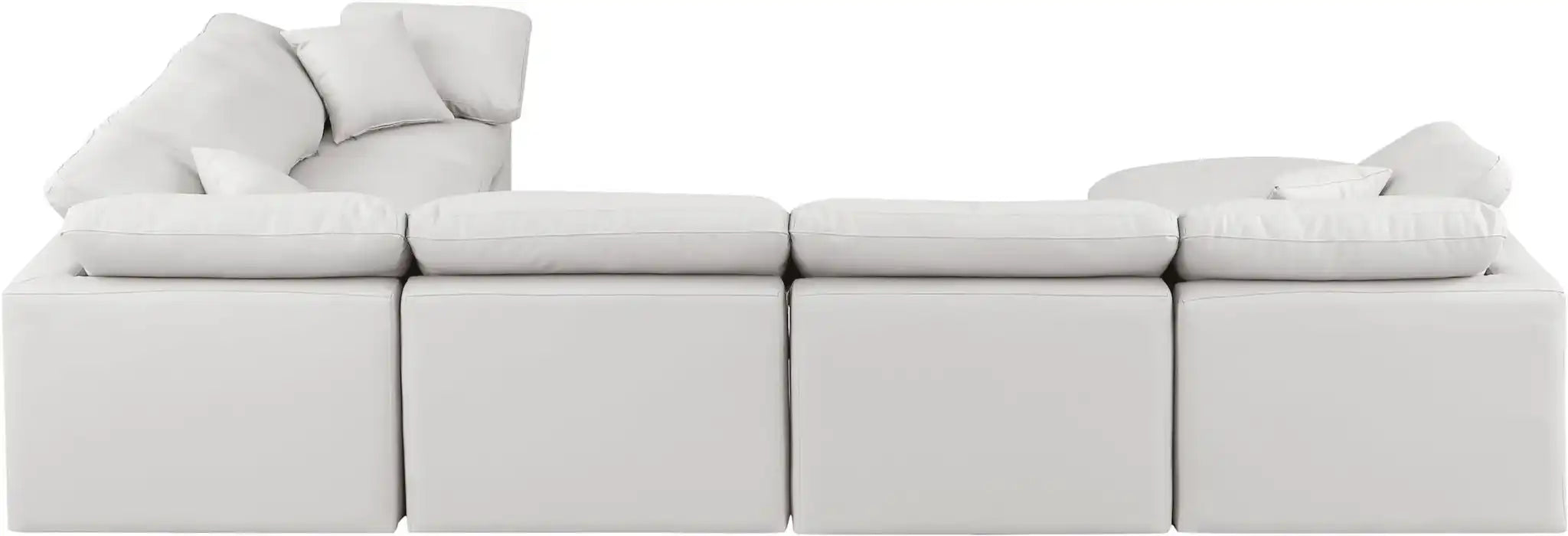 Indulge - Faux Leather 7 Piece Modular Sectional