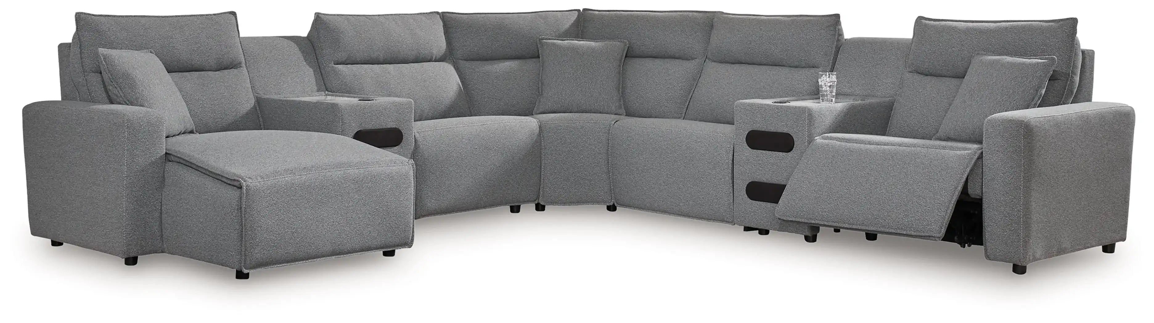 ModMax II - Salt And Pepper - Reclining Sectional - Best Buy Furniture
