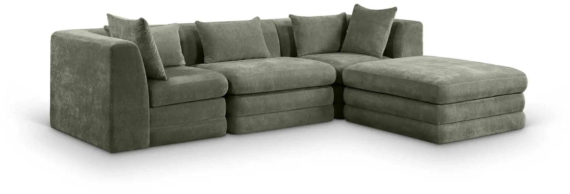 Stellar - 4 Piece Upholstered Modular Sectional - Best Buy Furniture