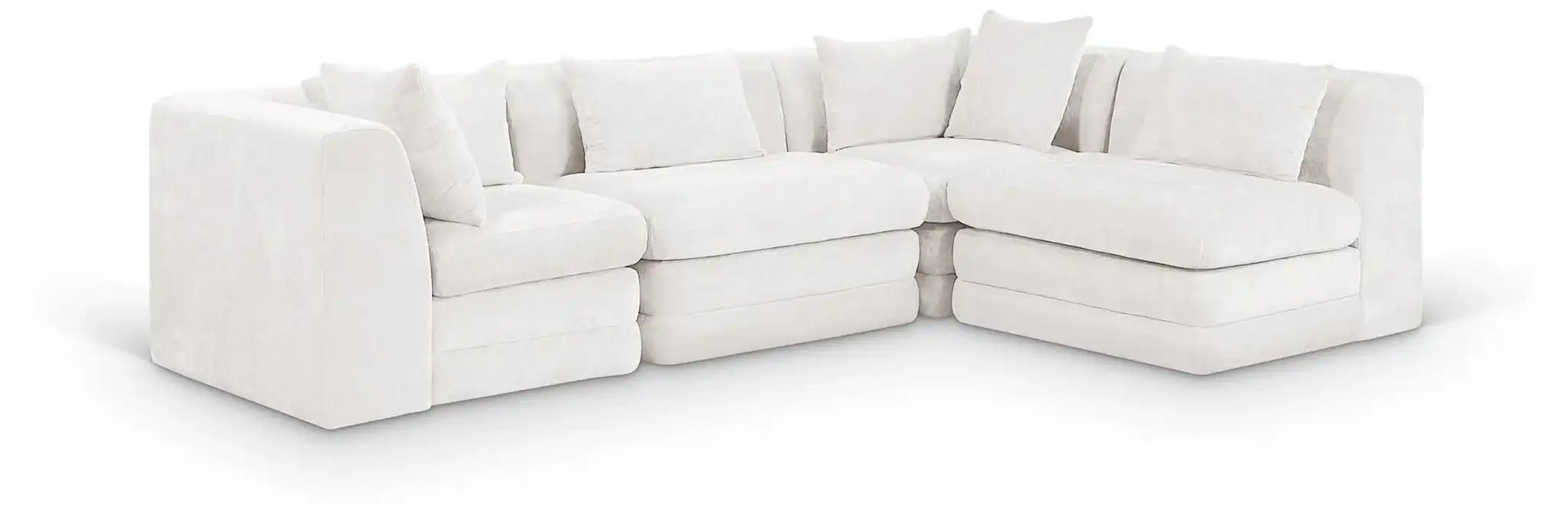 Stellar - 4 Piece Upholstered Modular Sectional - Best Buy Furniture