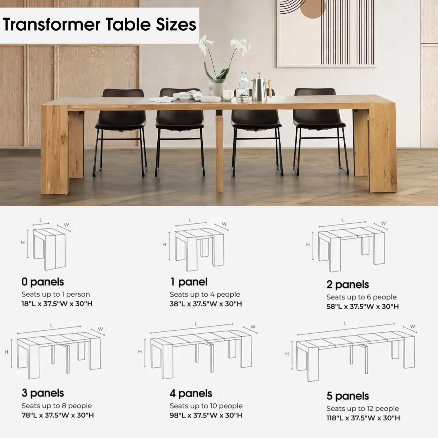 Transformer Extendable Dining Table - Best Buy Furniture