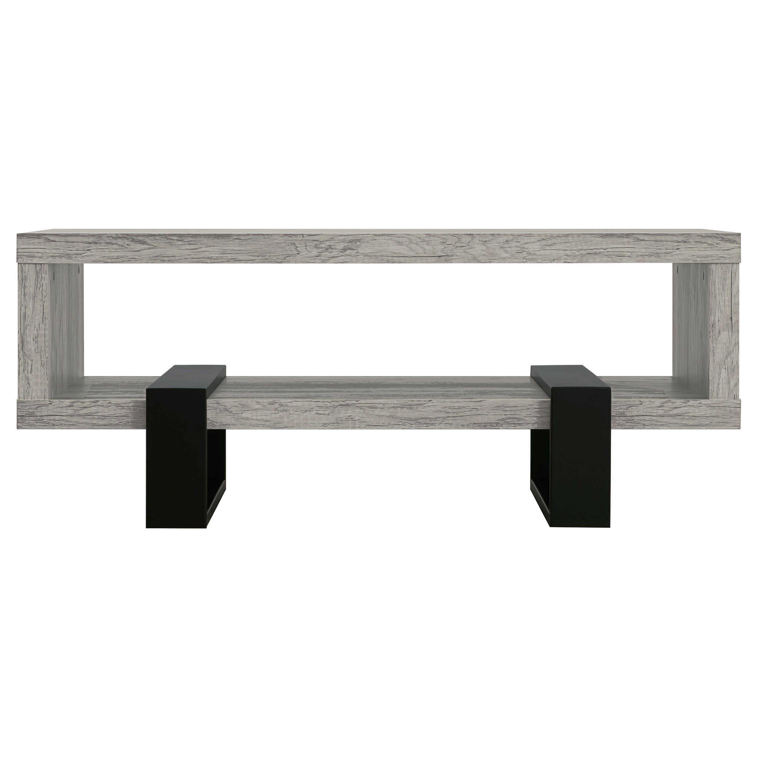 Dinard Engineered Wood Cocktail Coffee Table Grey Driftwood-CoasterEssence
