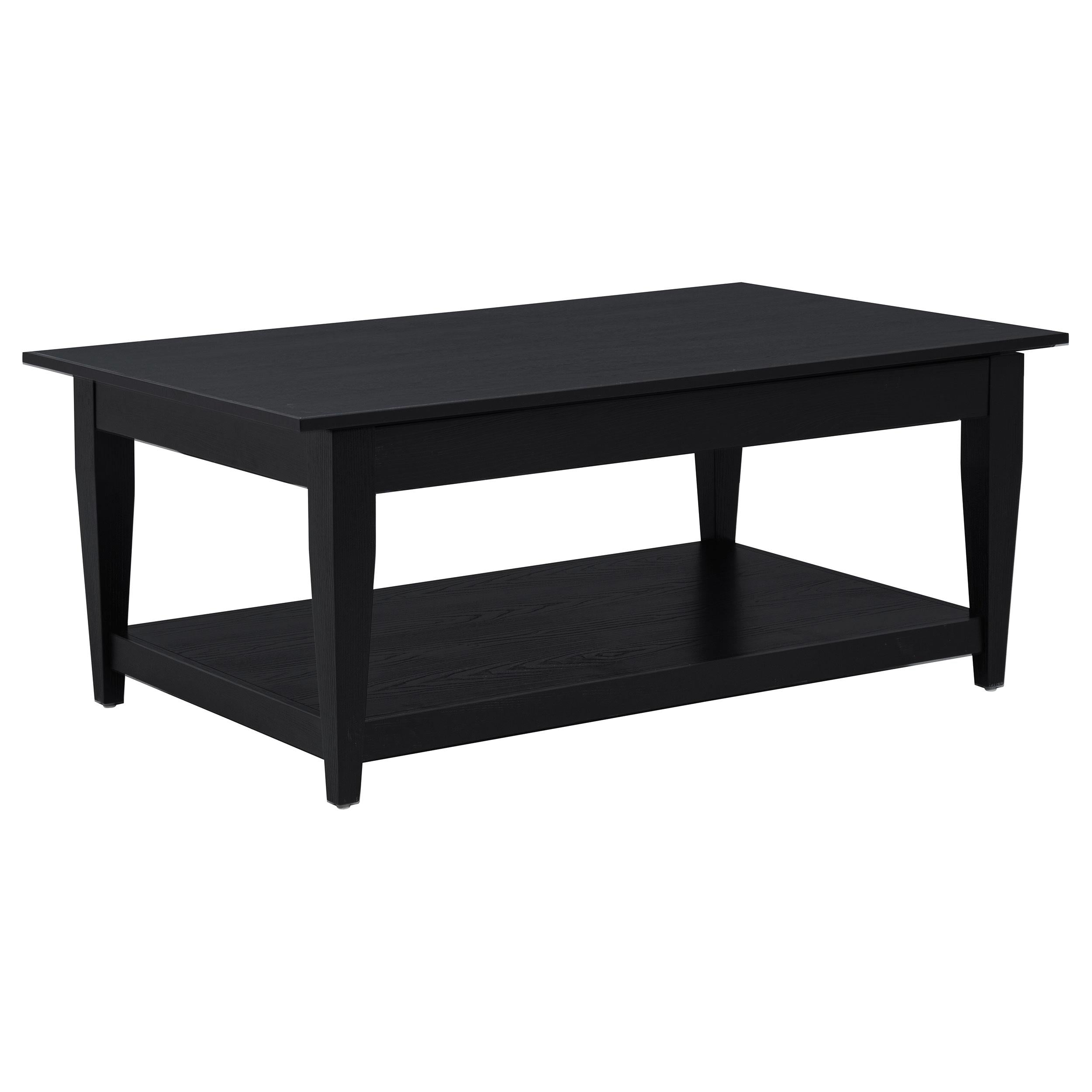 Lindenton Lift-Top Occasional Cocktail Coffee Table Black-
