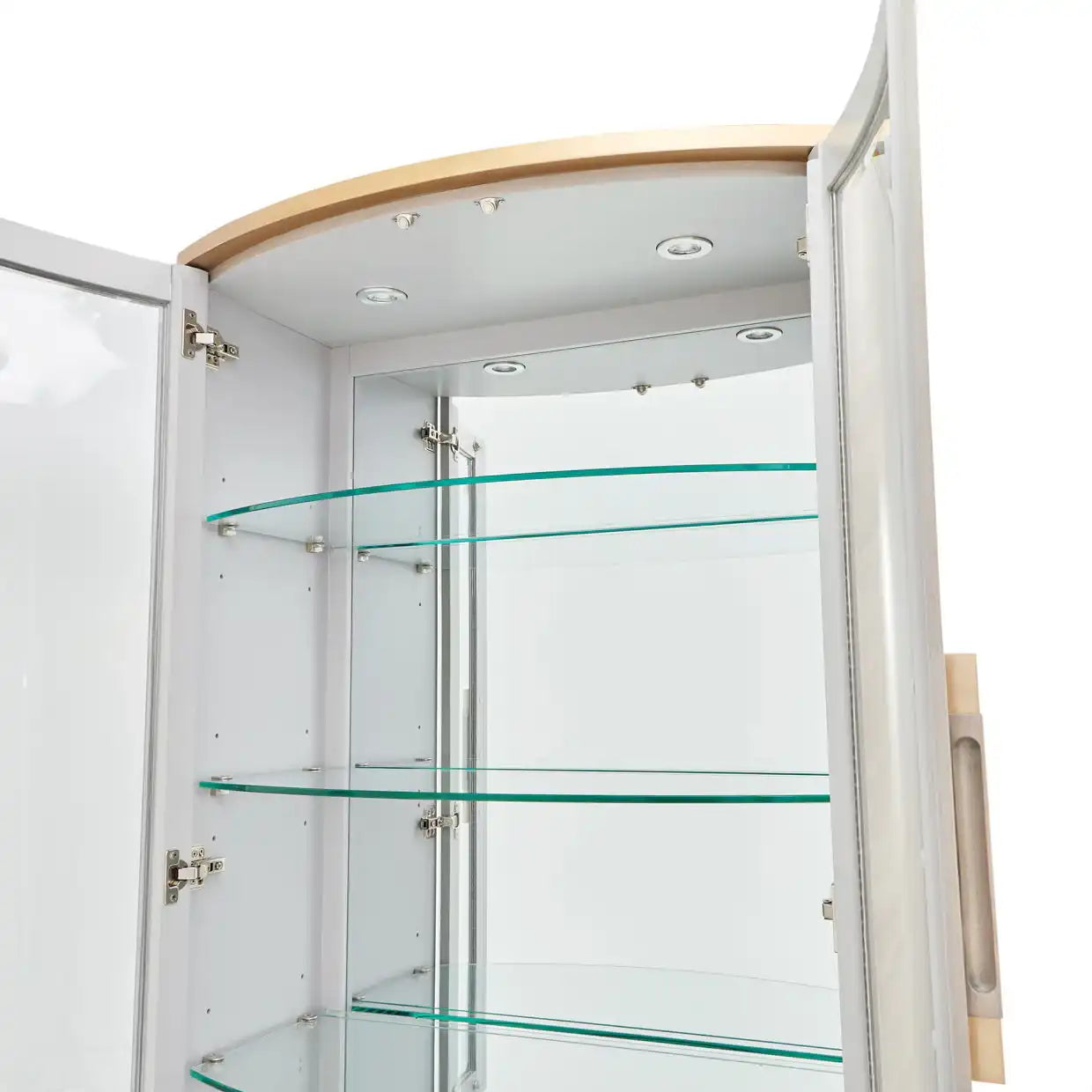St. Charles - Display Cabinet - Dove Gray - Best Buy Furniture