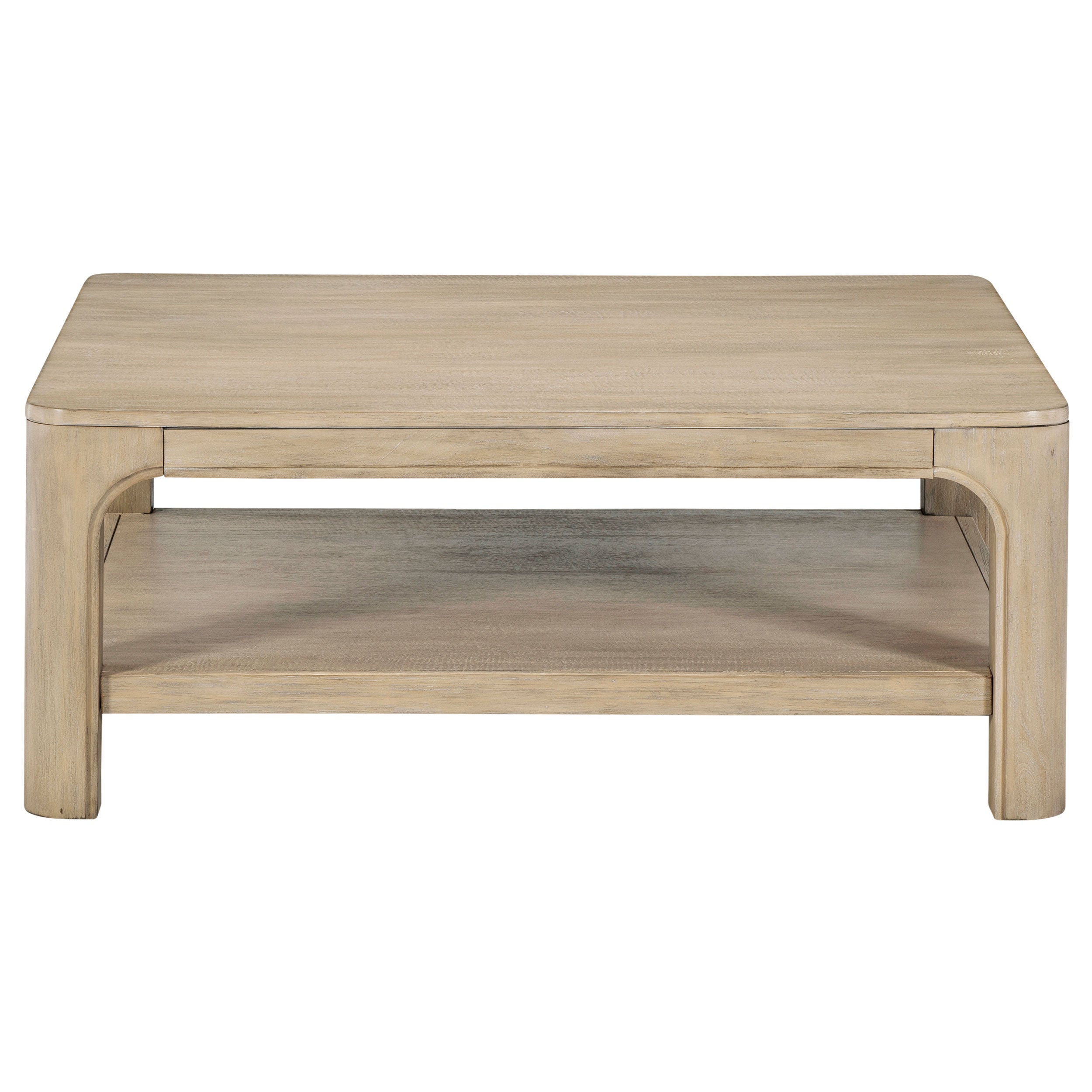 Solano Square Wood Cocktail Coffee Table Weathered Mango-