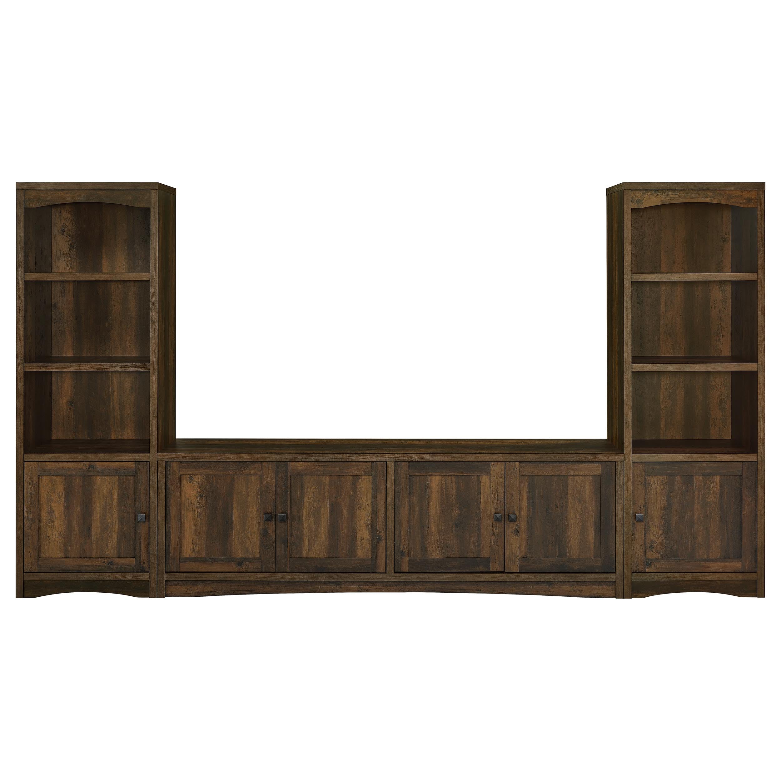 Laughlin 4-door Engineered Wood 78-inch TV Stand Dark Pine-