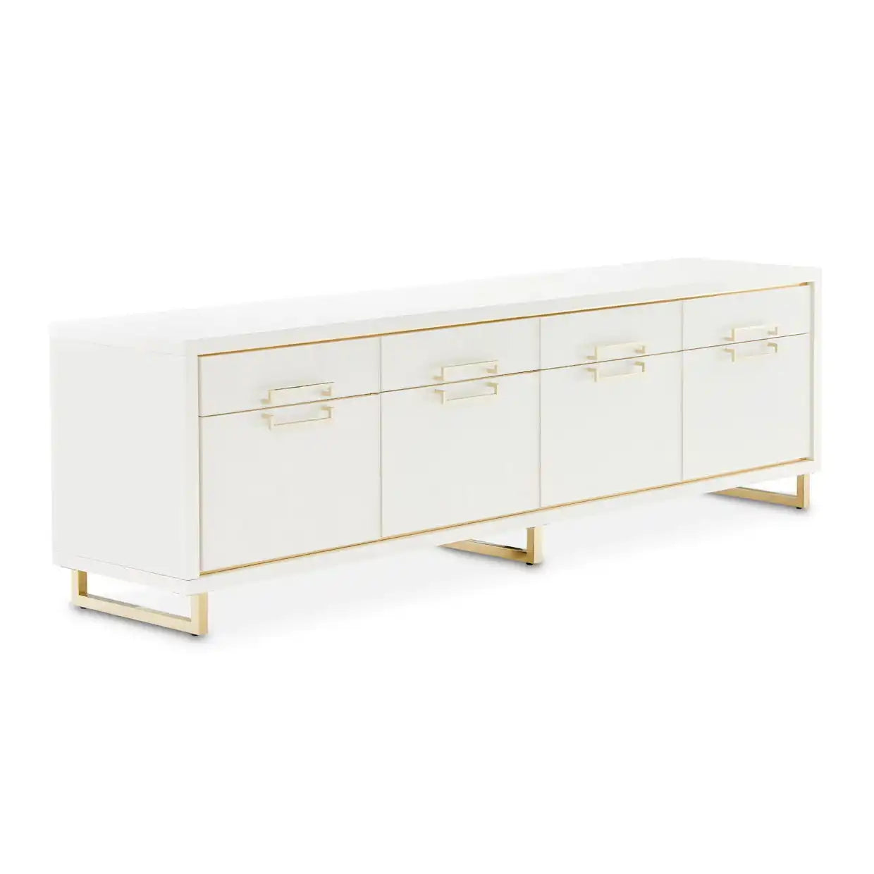 Palm Gate - Media Cabinet - Cloud White - Best Buy Furniture