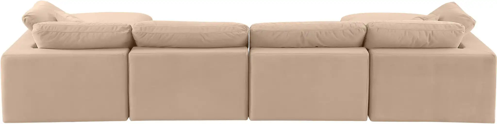 Comfy - 6 Piece Velvet Modular Double Chaise Sectional