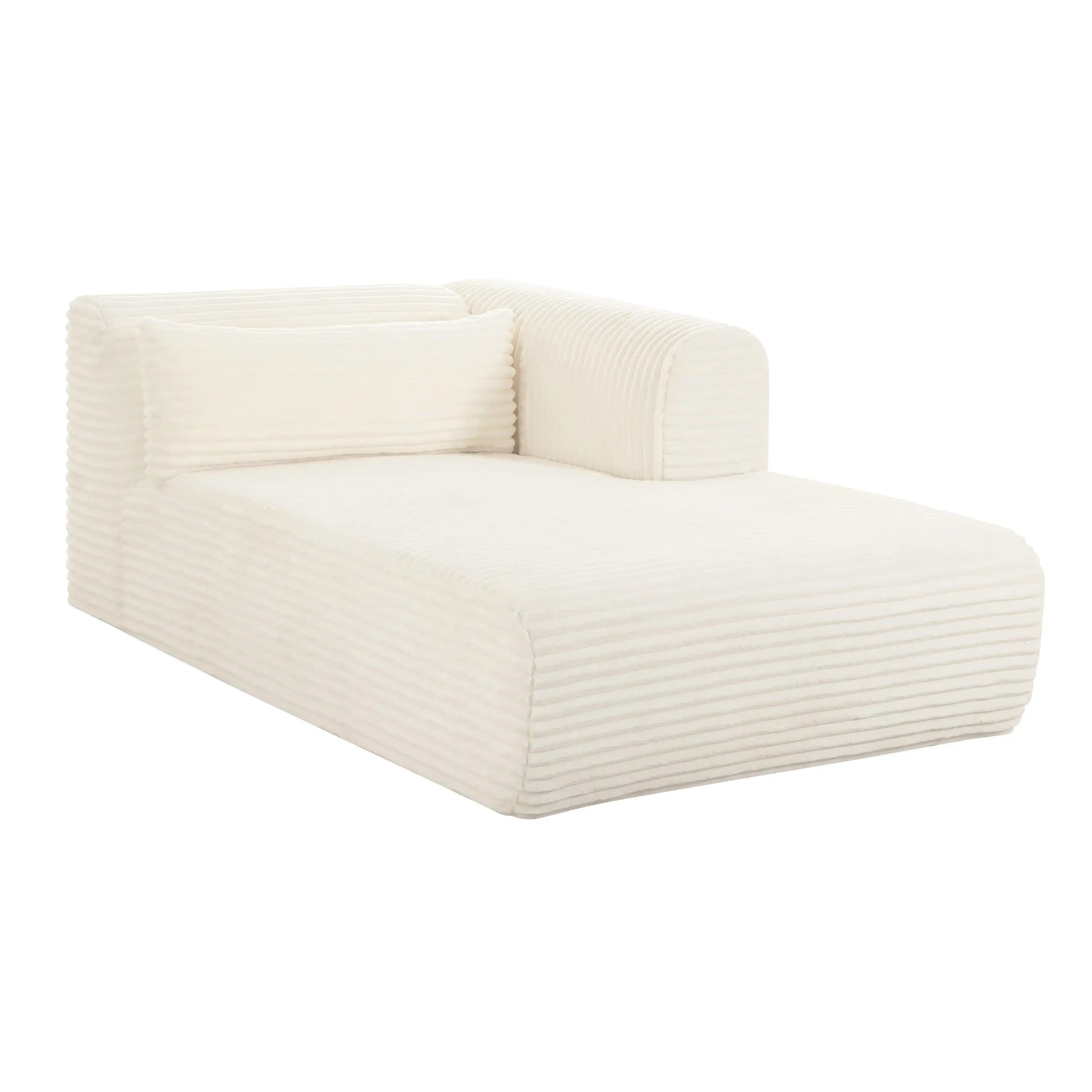 Tarra - Fluffy Oversized Corduroy Modular Chaise - Best Buy Furniture