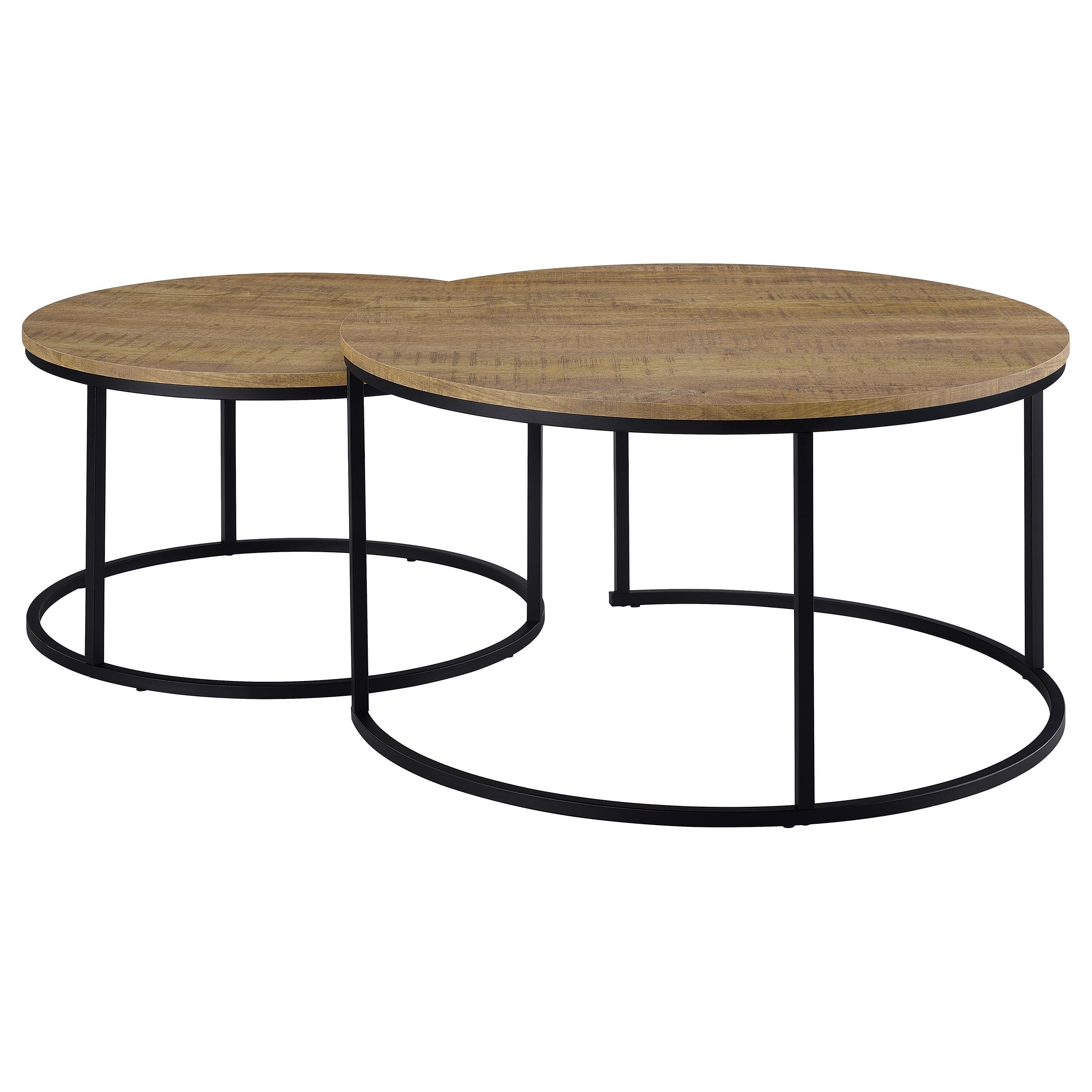 Lainey 2-piece Round Nesting Coffee Table Mango-