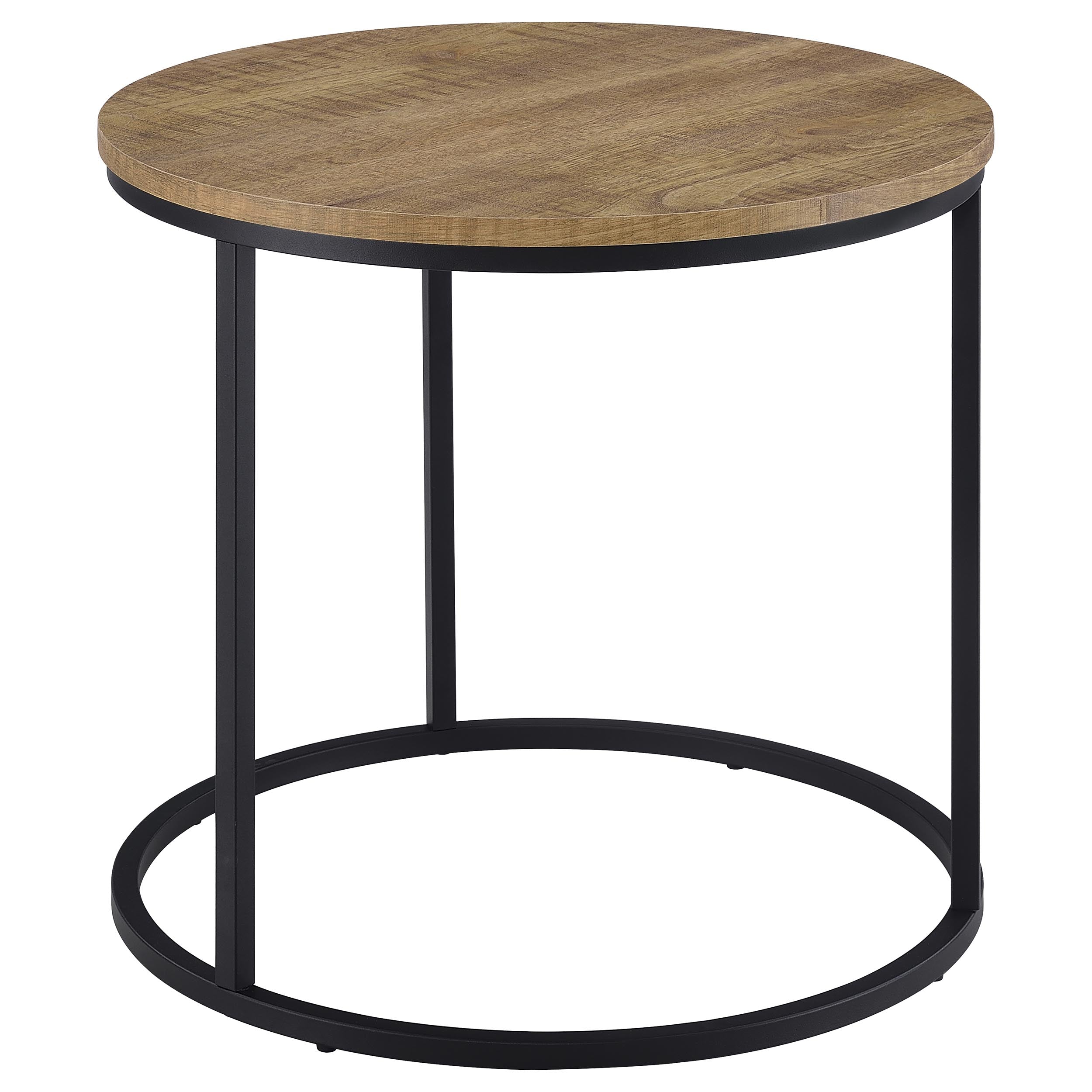 Lainey Round Occasional Side End Table Mango-
