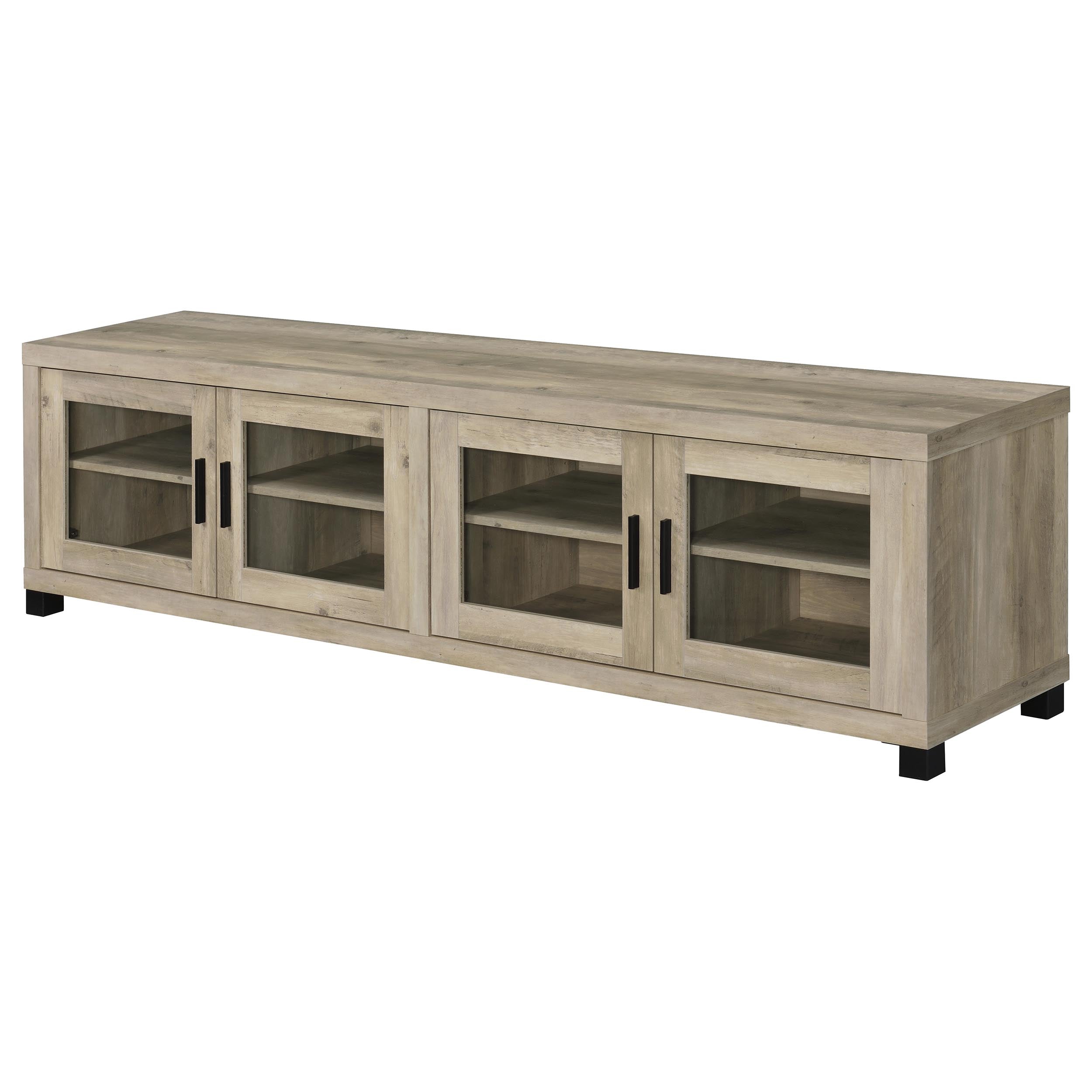 Sachin 3-piece 79-inch TV Entertainment Center Antique Pine-