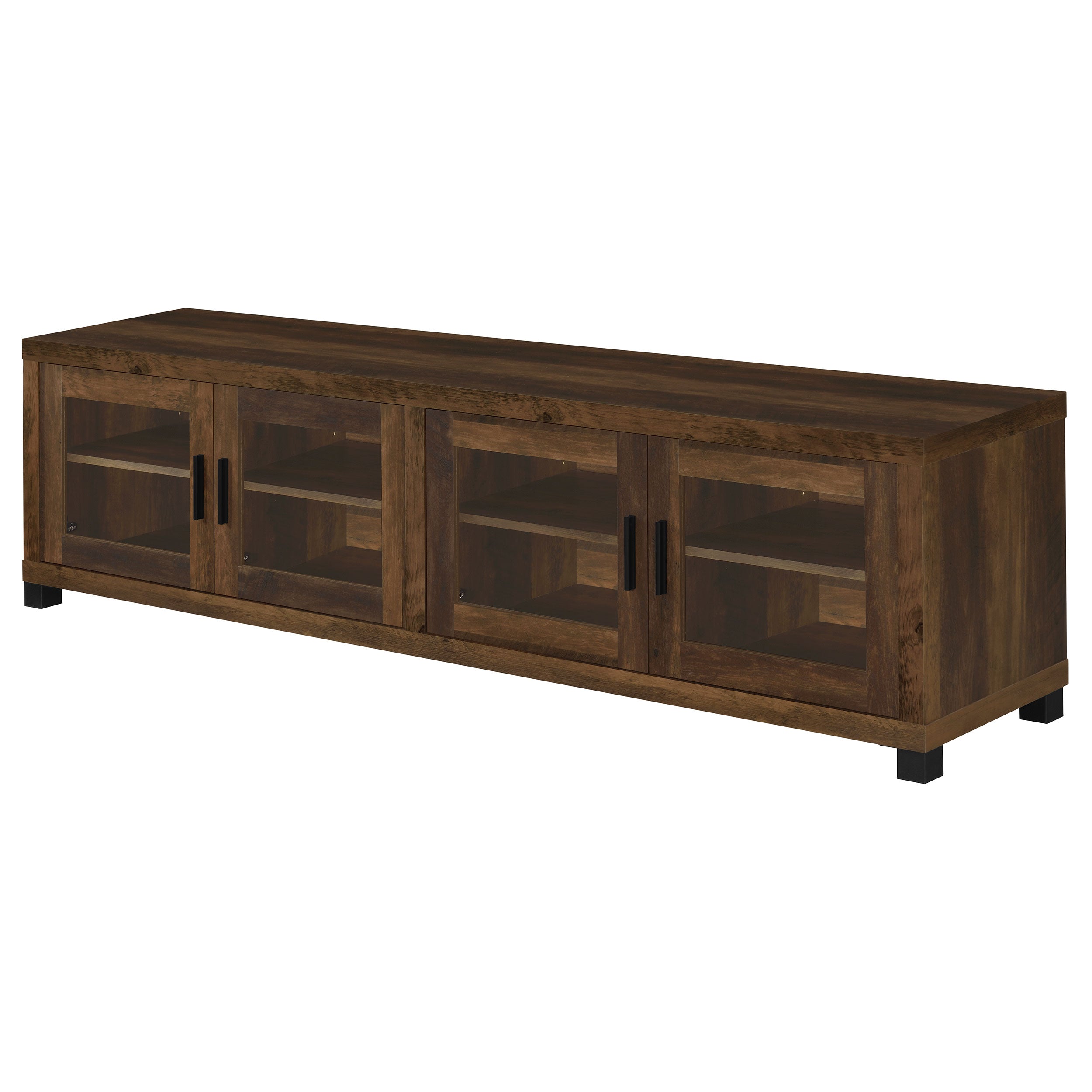 Sachin 4-door Engineered Wood 79-inch TV Stand Dark Pine-CoasterEssence