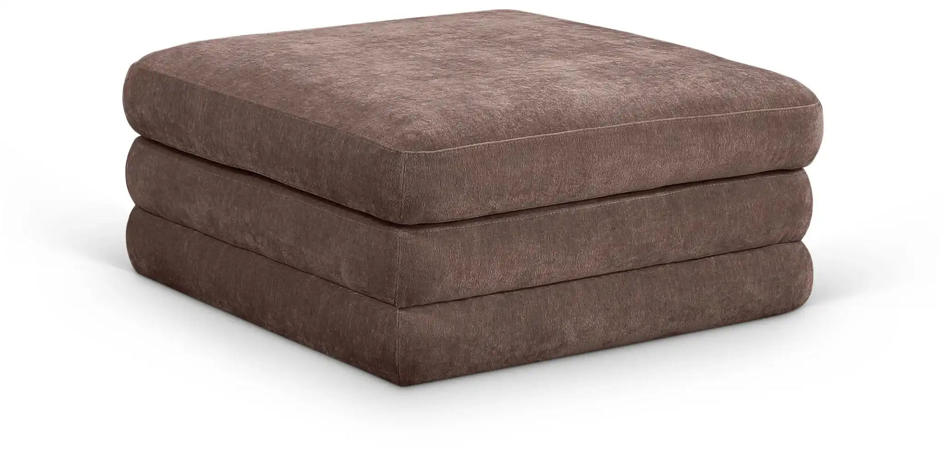 Stellar - Chenille Fabric Upholstered Modular Modular Ottoman - Best Buy Furniture