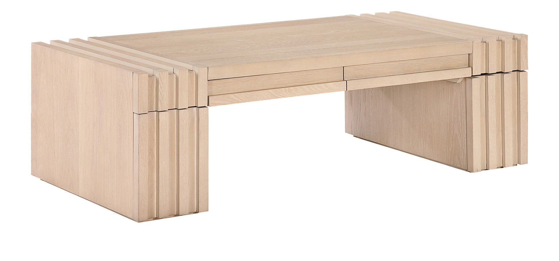 Stanton - Oak Veneer And Solid Wood Table - Best Buy Furniture