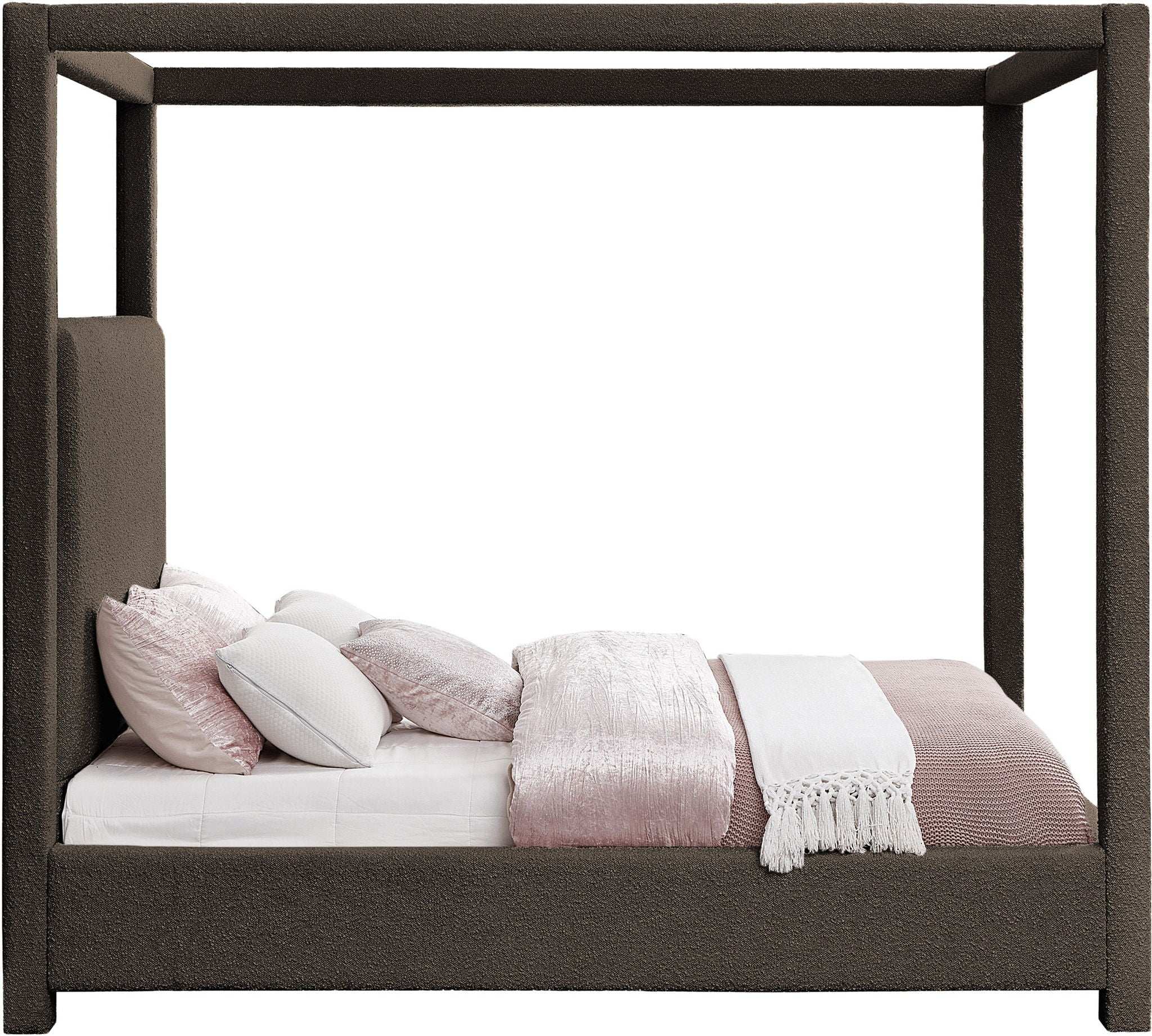 Eden - Boucle Fabric Upholstered Bed