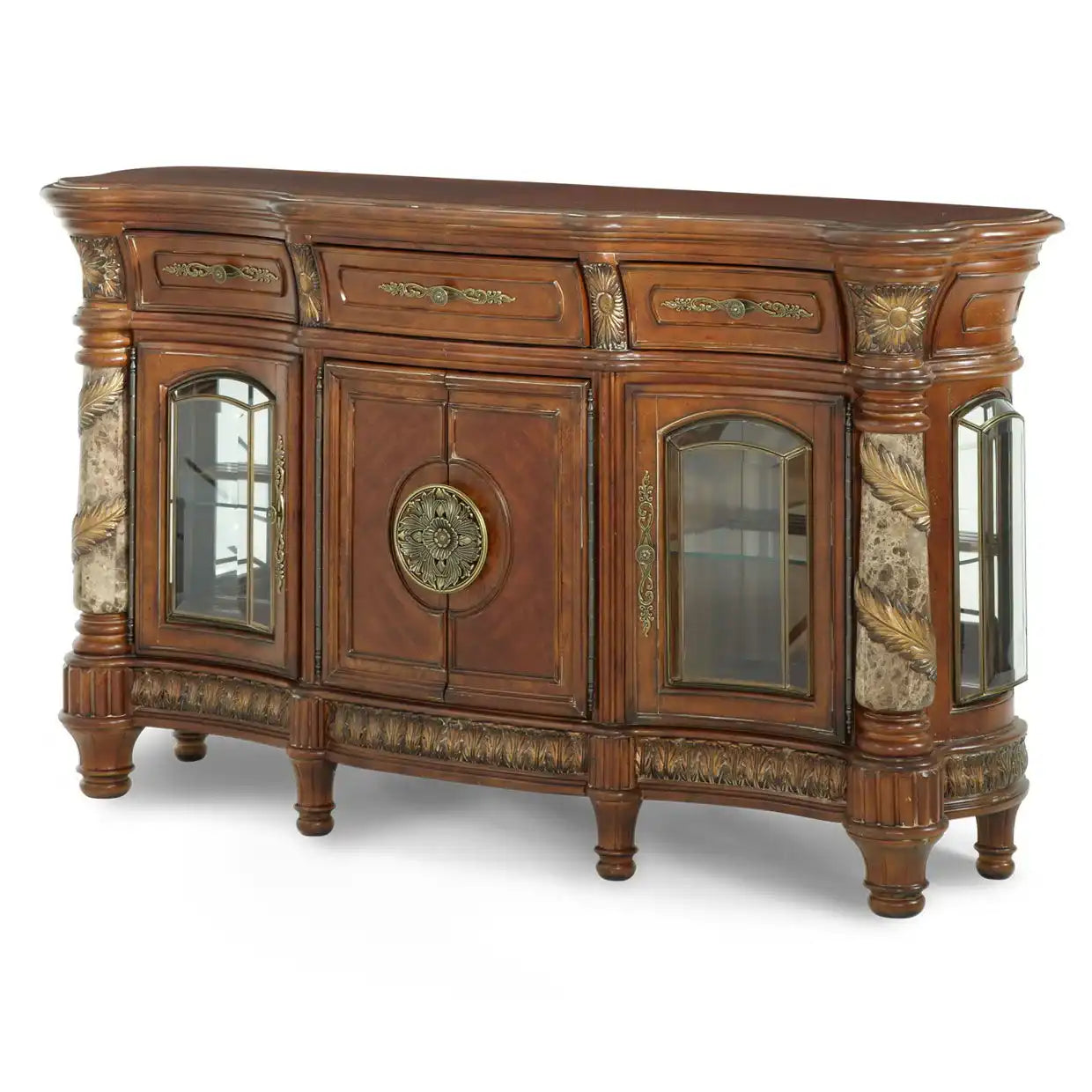 Villa Valencia - Sideboard Mirror - Classic Chestnut - Best Buy Furniture