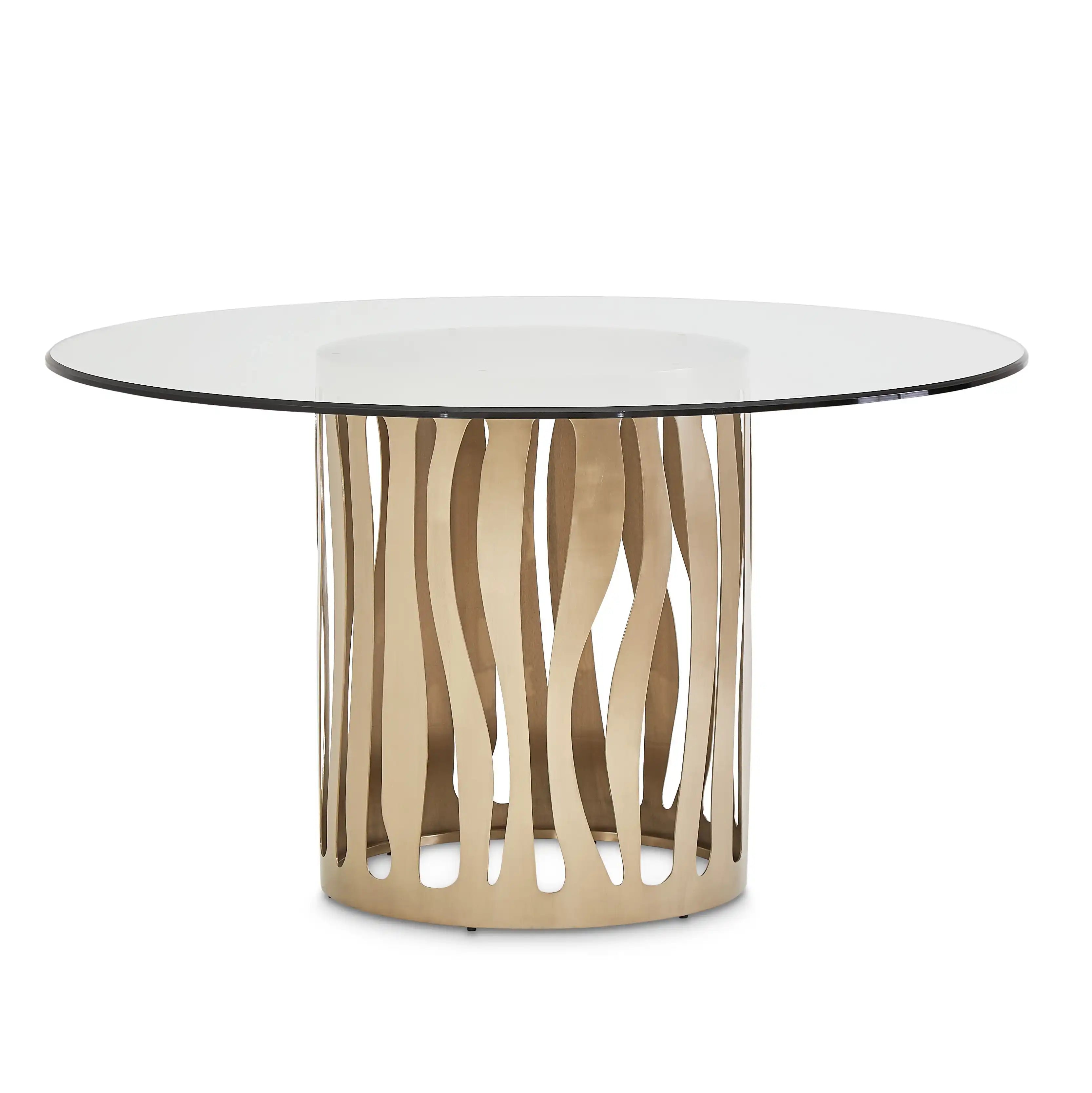 La Rachelle - Round Dining Table - Champagne - Best Buy Furniture