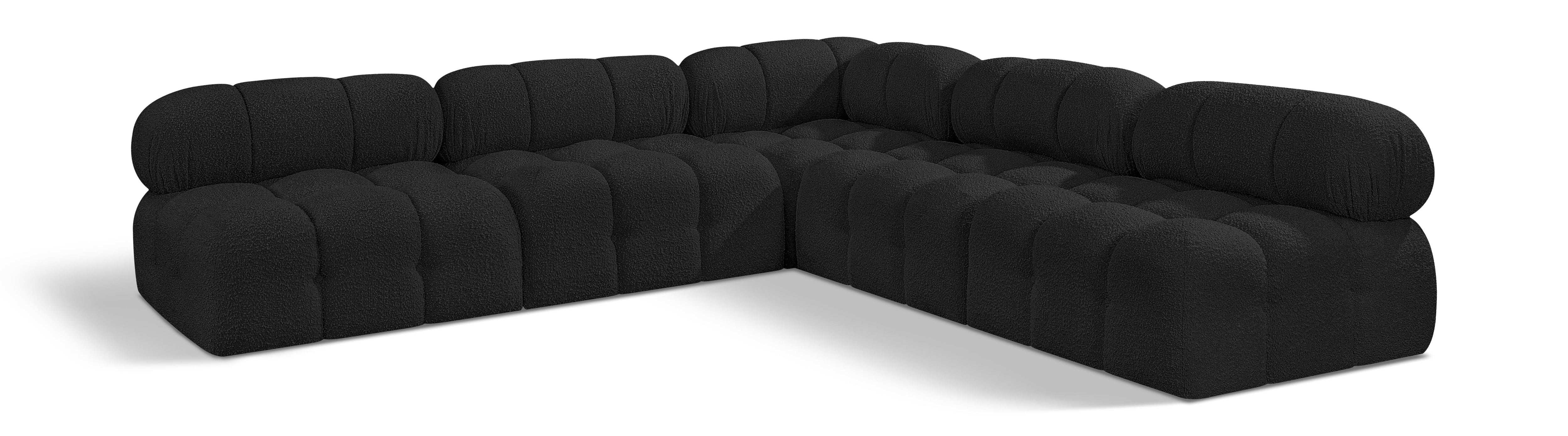 Ames - 5 Piece Fabric Modular Corner Sectional - Best Buy Furniture