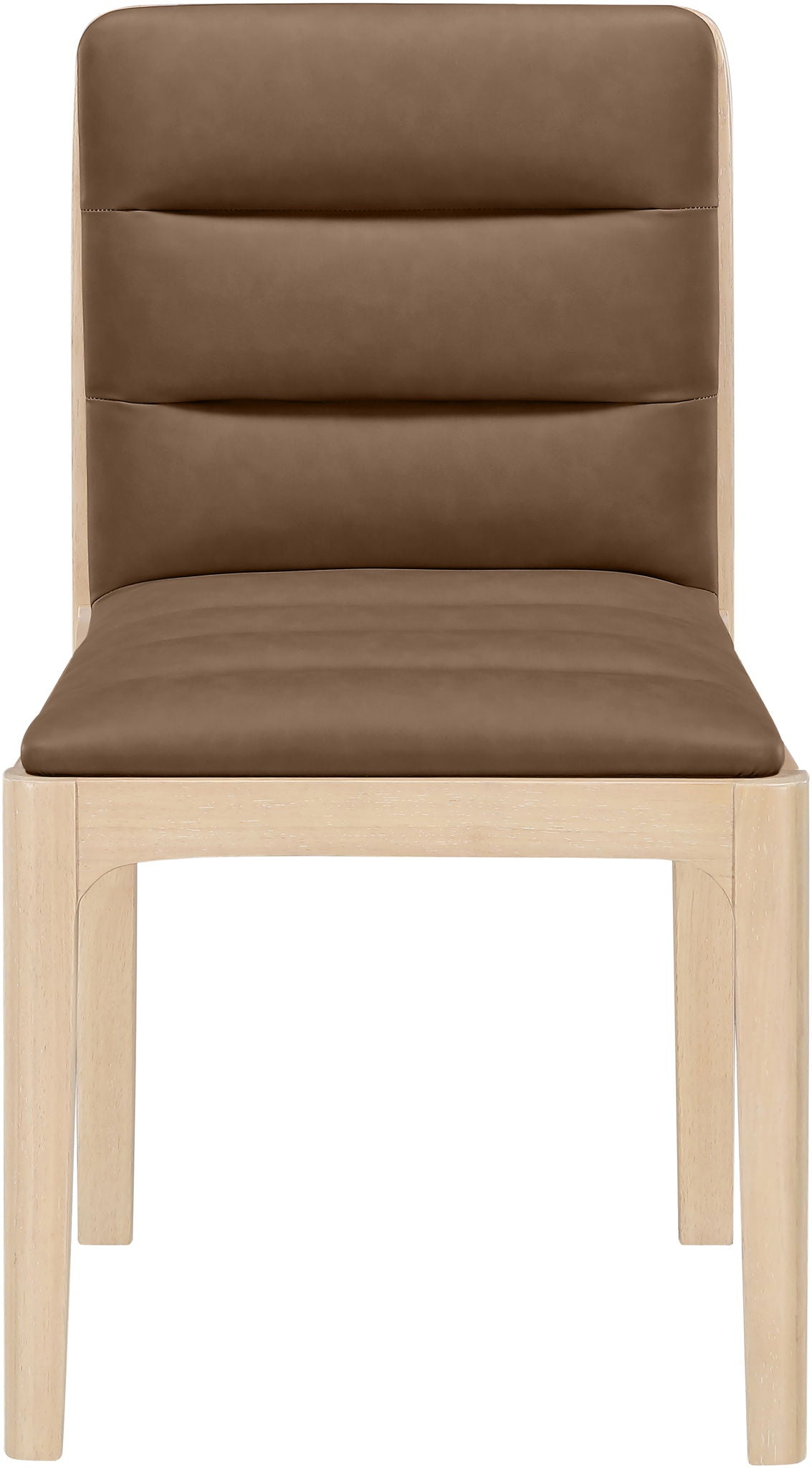 Ellis - Vegan Leather Upholstered Dining Chair (Set of 2) - Natural Base