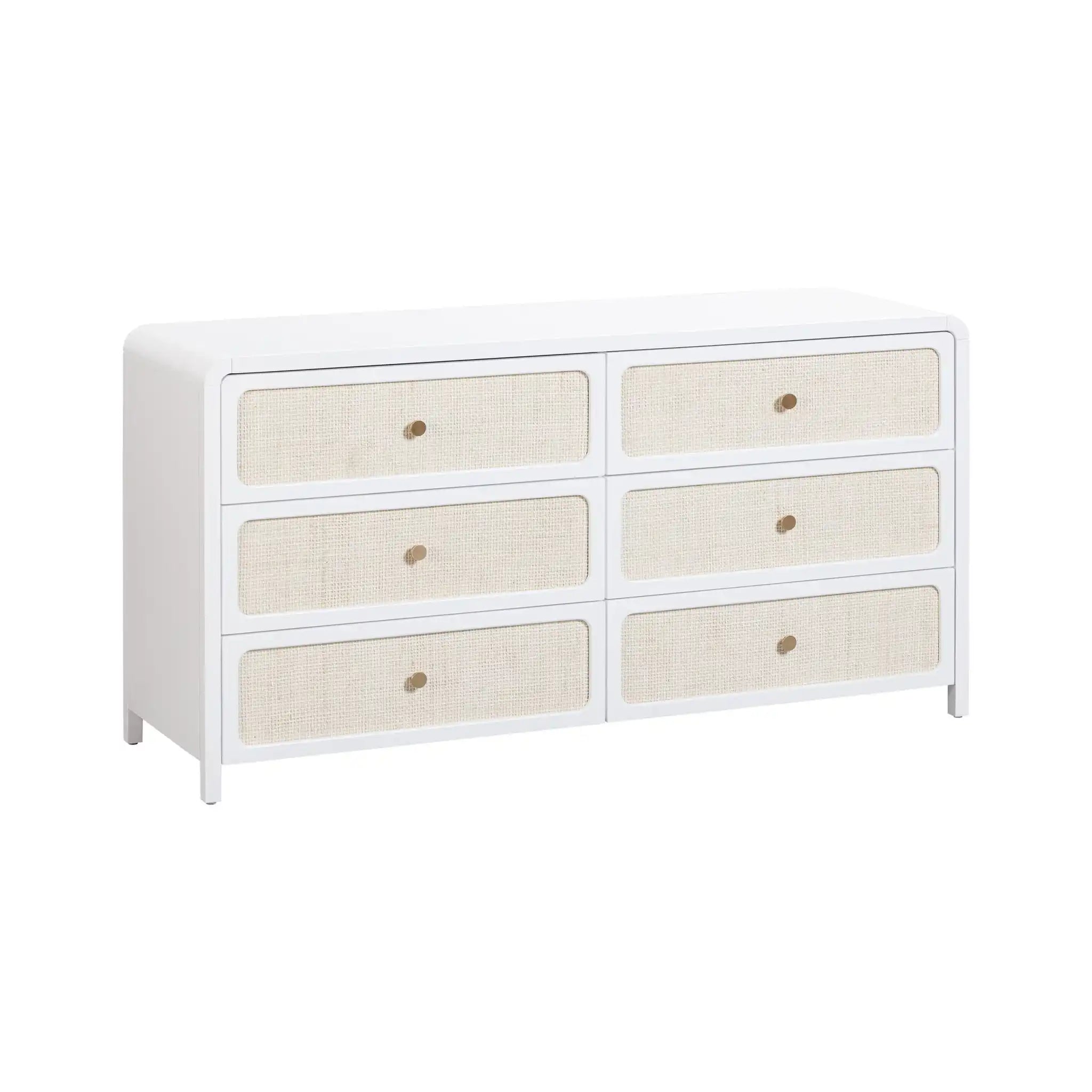 Patty - Rattan 6 Drawer Dresser - Best Buy Furniture