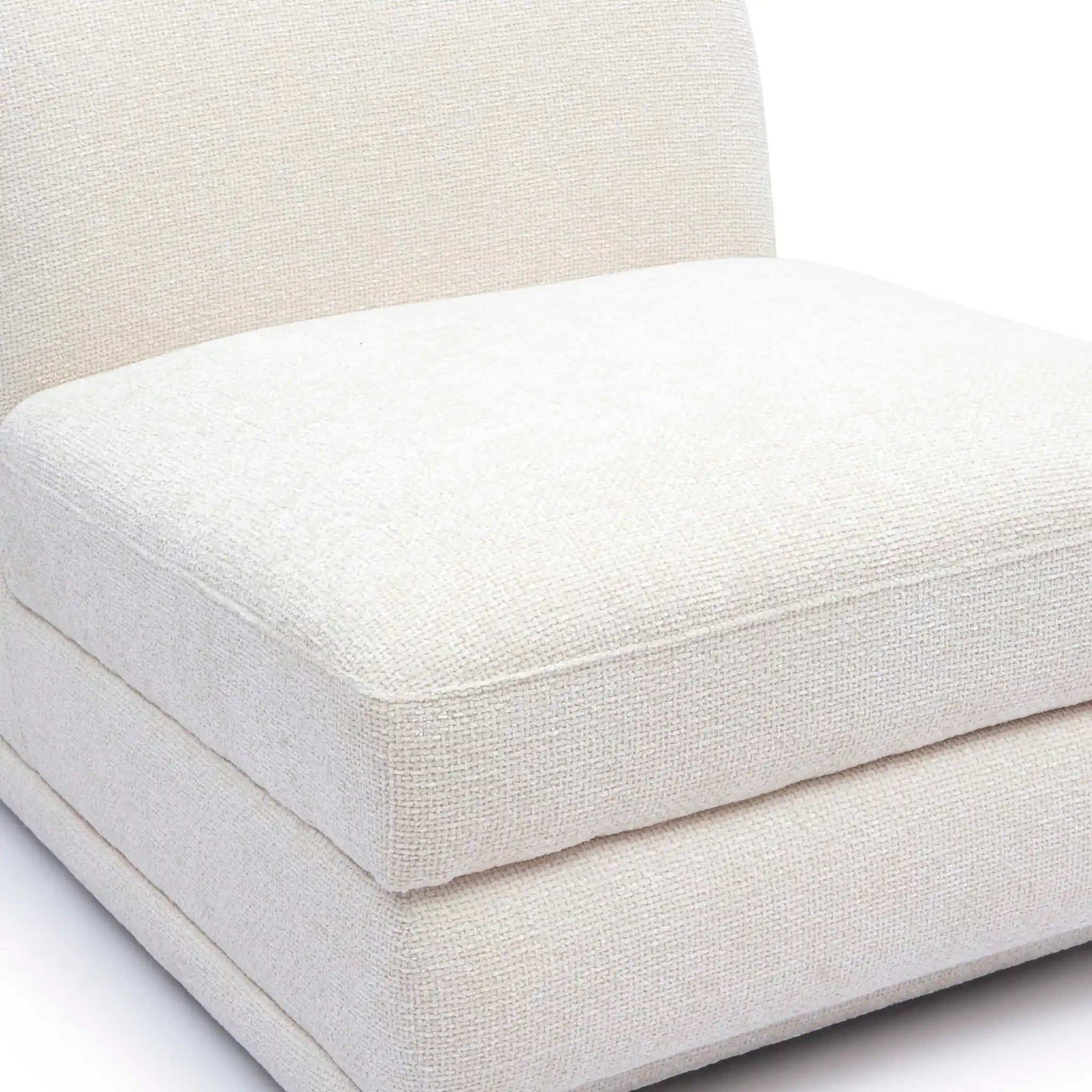 Perry - Modular Armless Chair - Cream