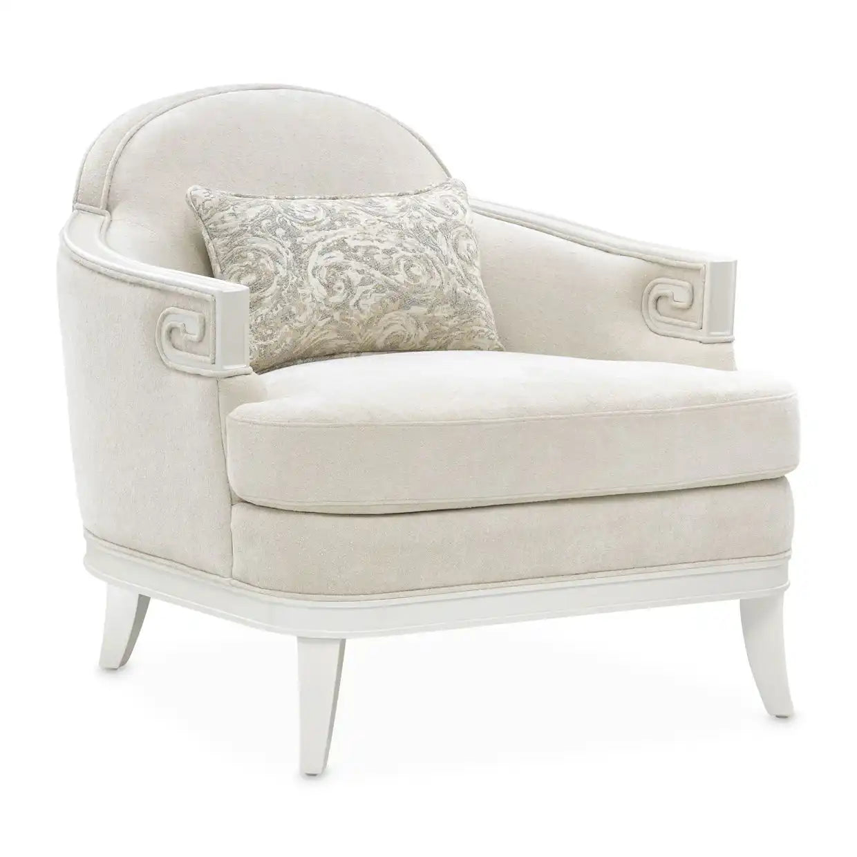 La Marisia - Chenille Matching Chair - Tranquil / Creamy Pearl - Best Buy Furniture