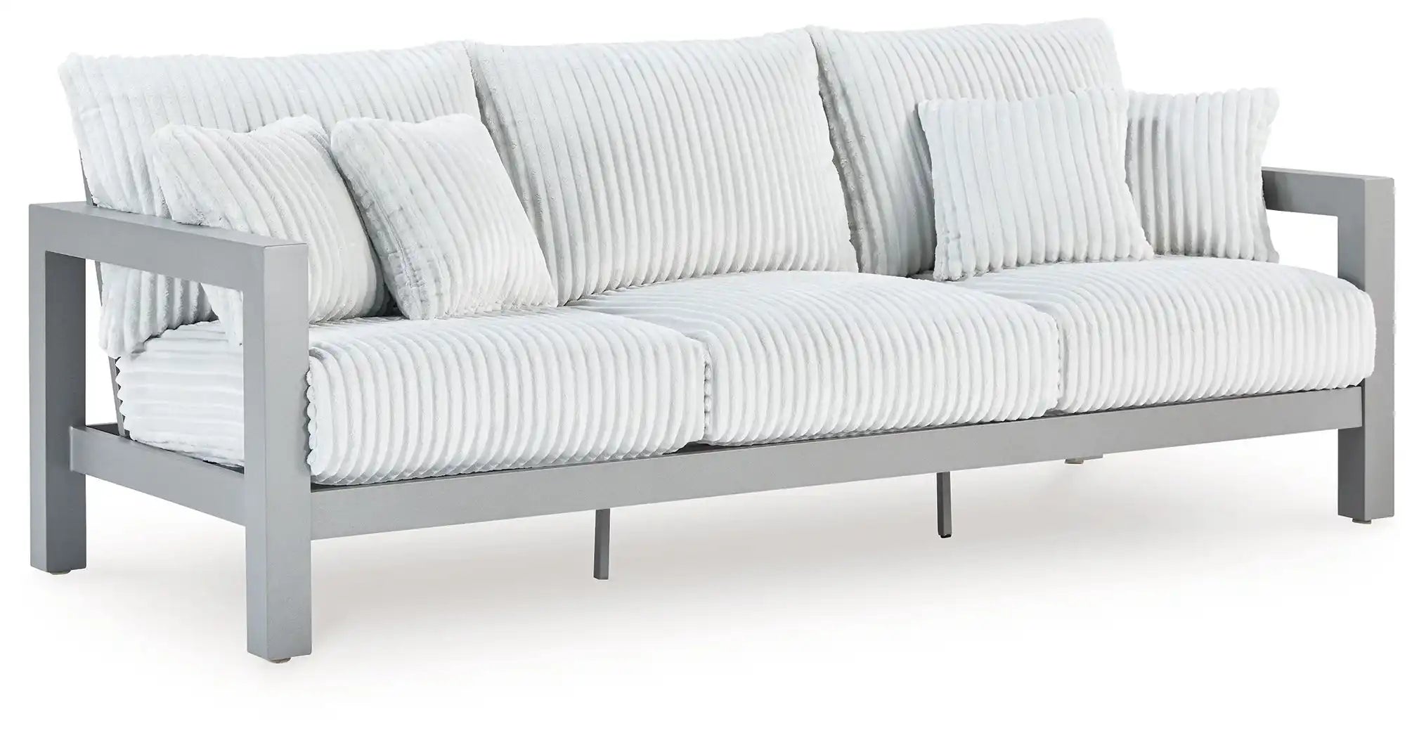 Hurley Park - Sofa With Cushion - Gray - Best Buy Furniture